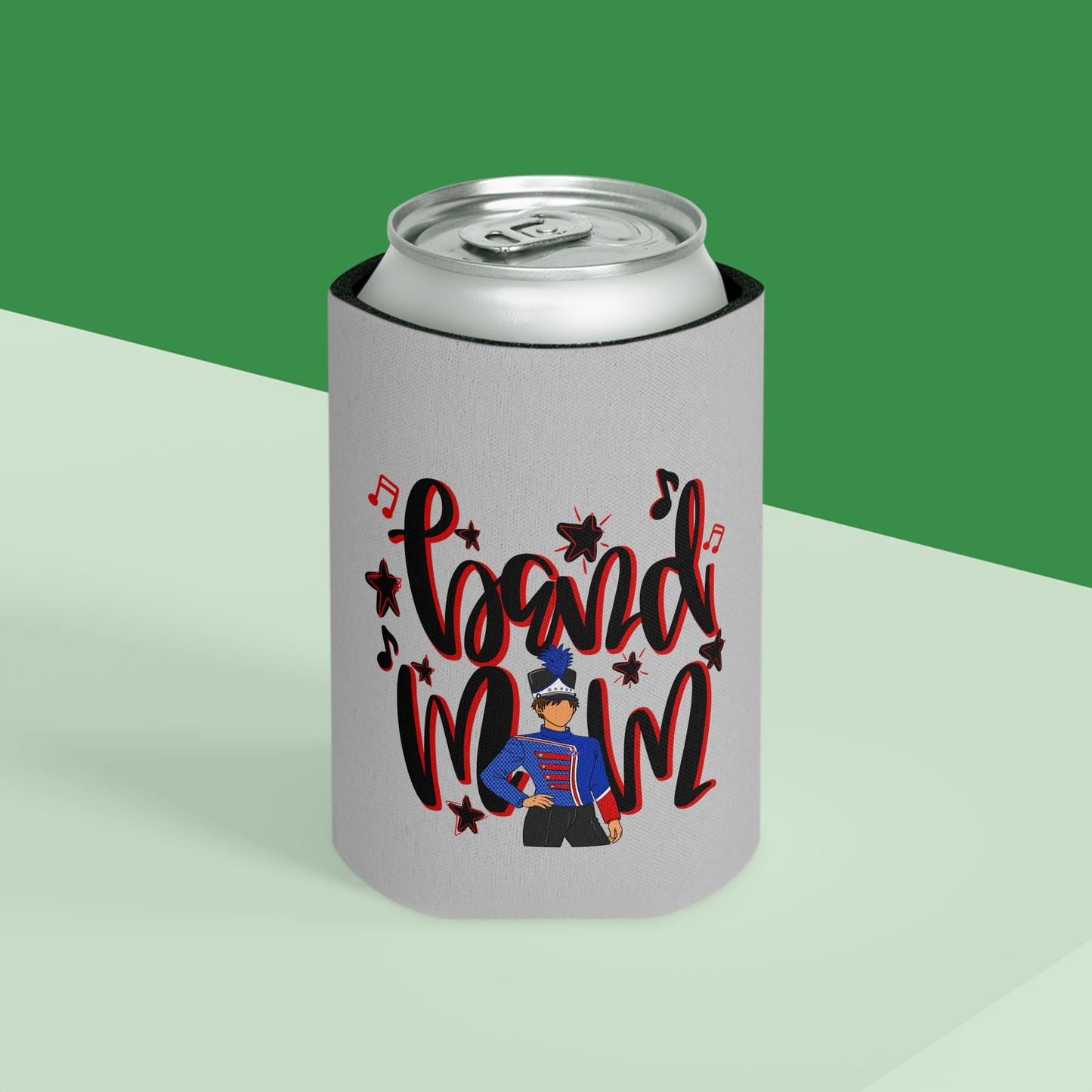 Band Mom Red Boy Can Cooler