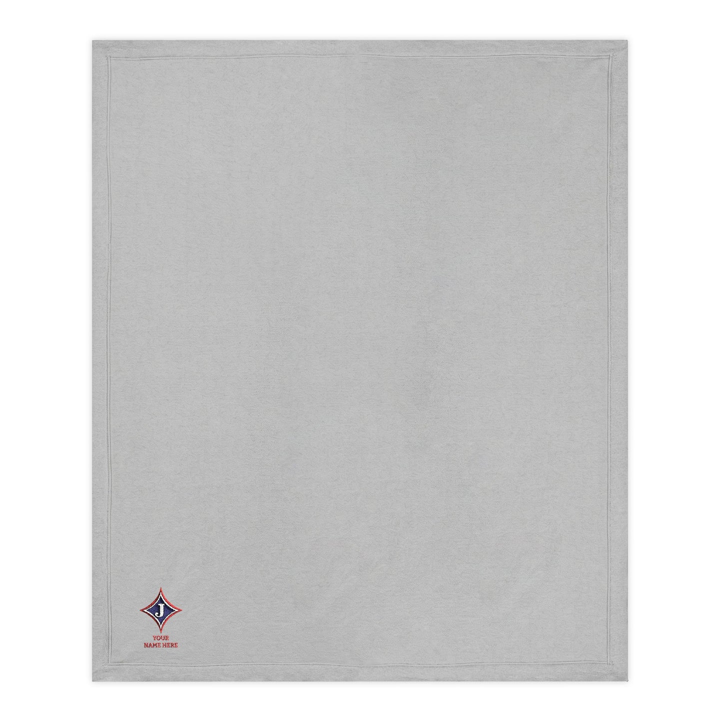 Jefferson Diamond J Embroidered Stadium Blanket
