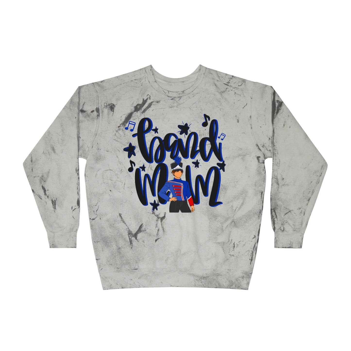 Band Mom Blue Boy Tie Dye Sweatshirt