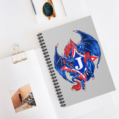 Exclusive Dragon J Spiral Notebook Ruled Journal