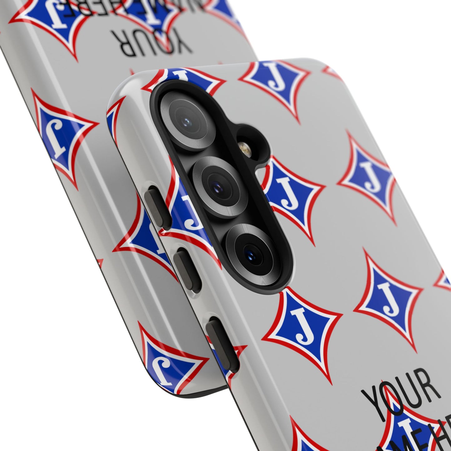 Jefferson J Diamond Personalized Tough Phone Case (Add Your Name)