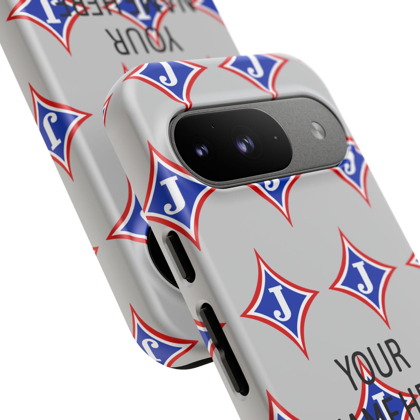 Jefferson J Diamond Personalized Tough Phone Case (Add Your Name)