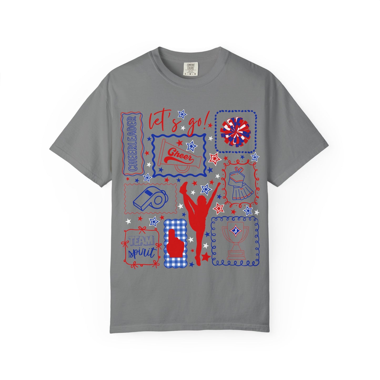 Cheer Icon Grid Short Sleeve Tee (Comfort Colors)