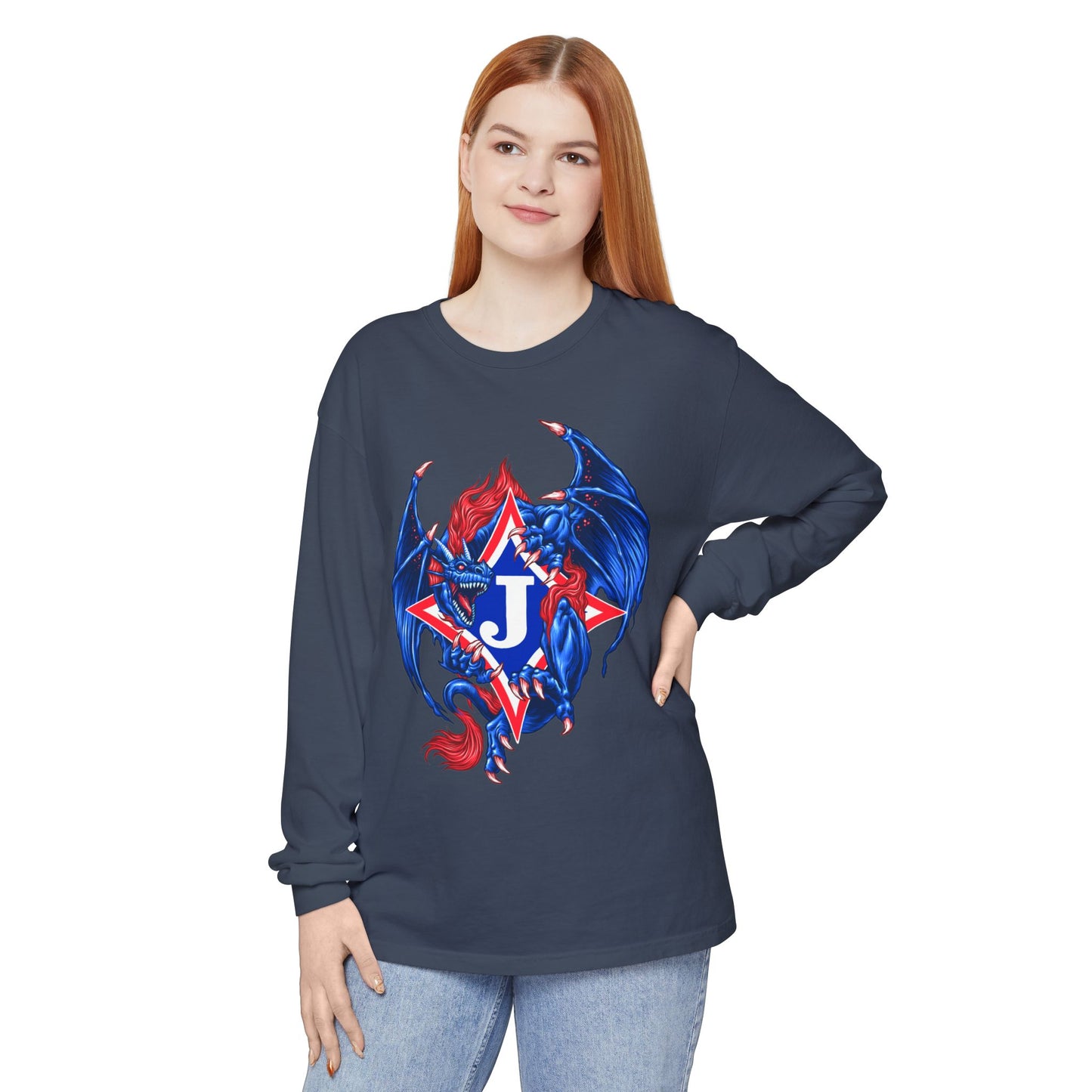 Exclusive Dragon J Long Sleeve Tee (Comfort Colors)