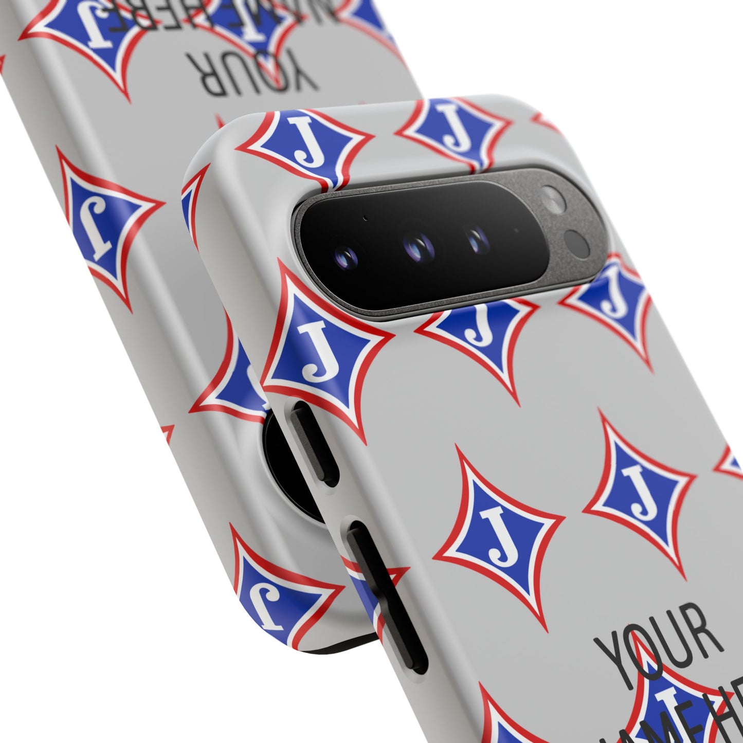 Jefferson J Diamond Personalized Tough Phone Case (Add Your Name)