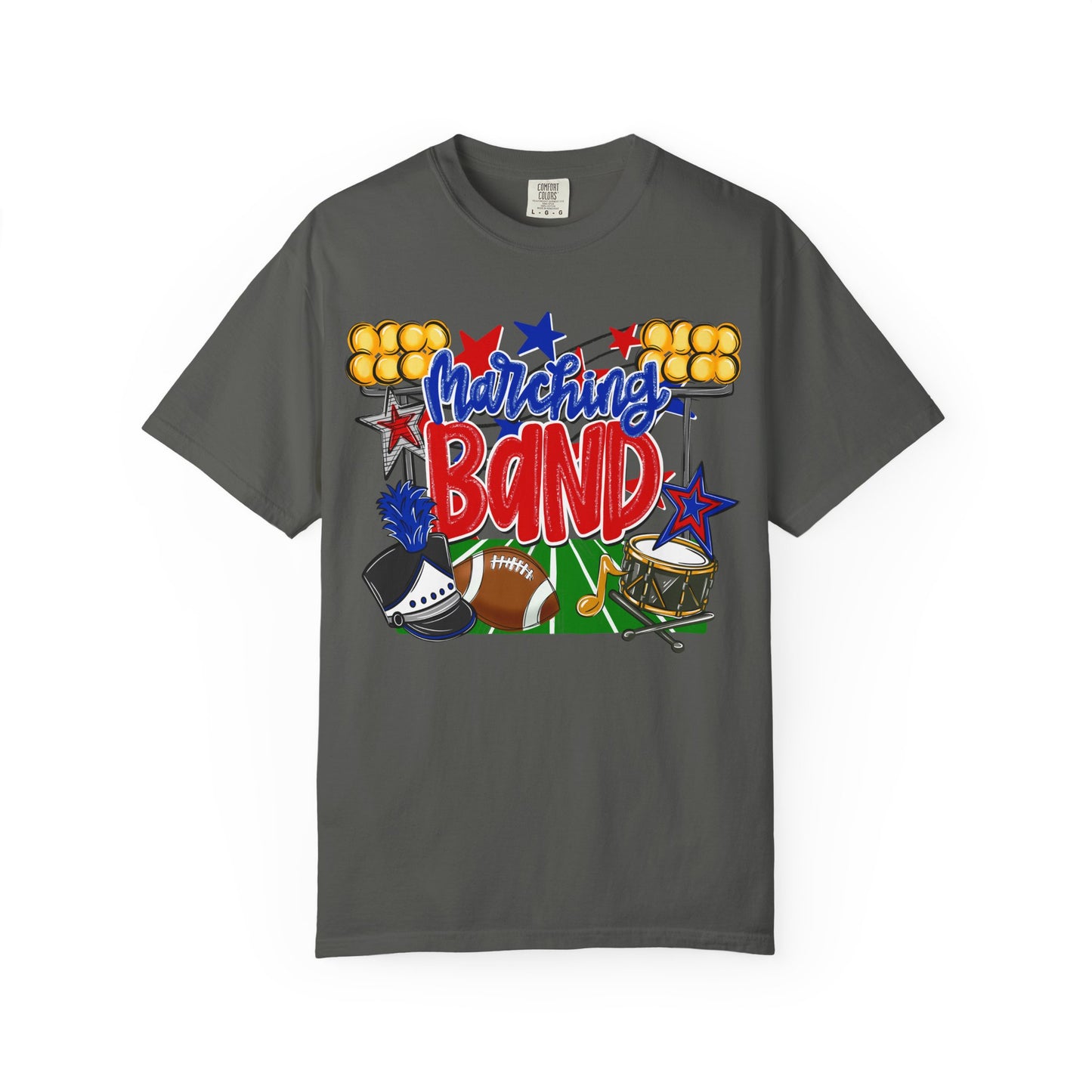 Marching Band Comfort Colors Short Sleeve Tee
