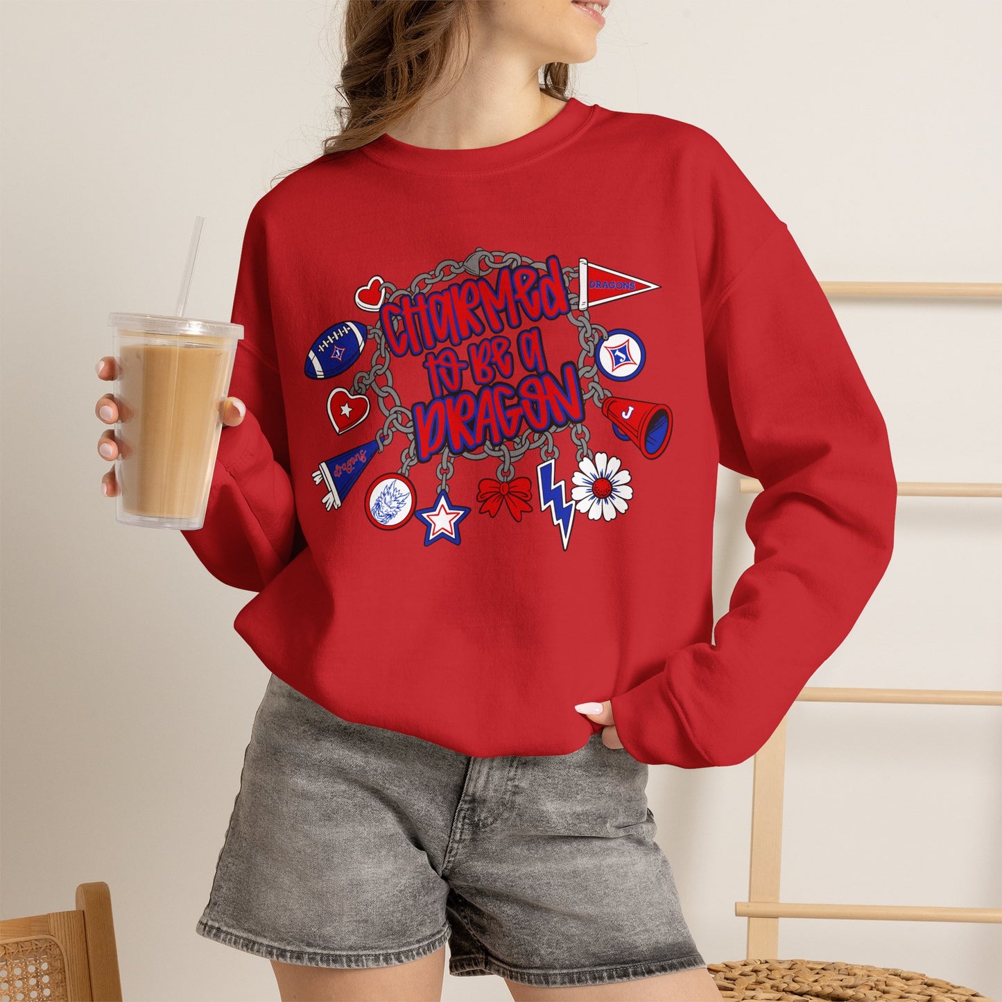Charmed To Be A Dragon Sweatshirt (Gildan)