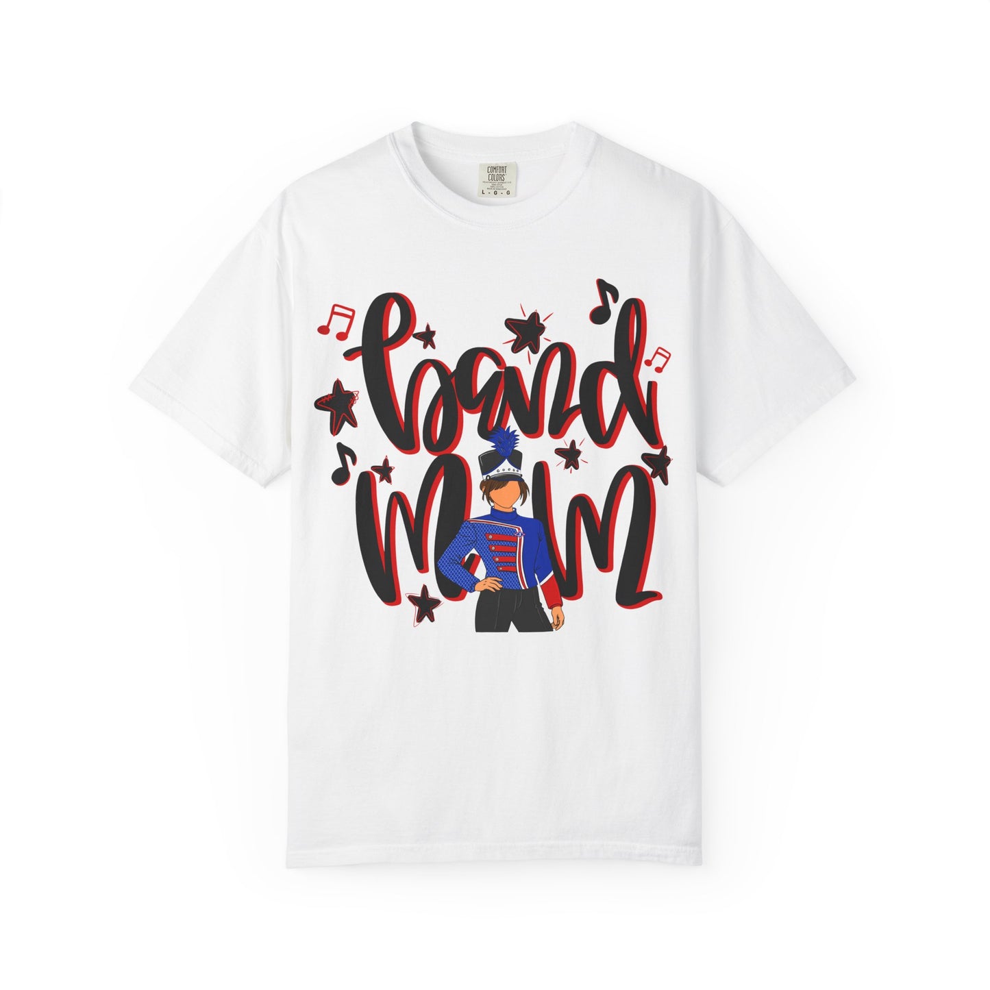 Band Mom Red Girl Short Sleeve Tee (Comfort Colors)