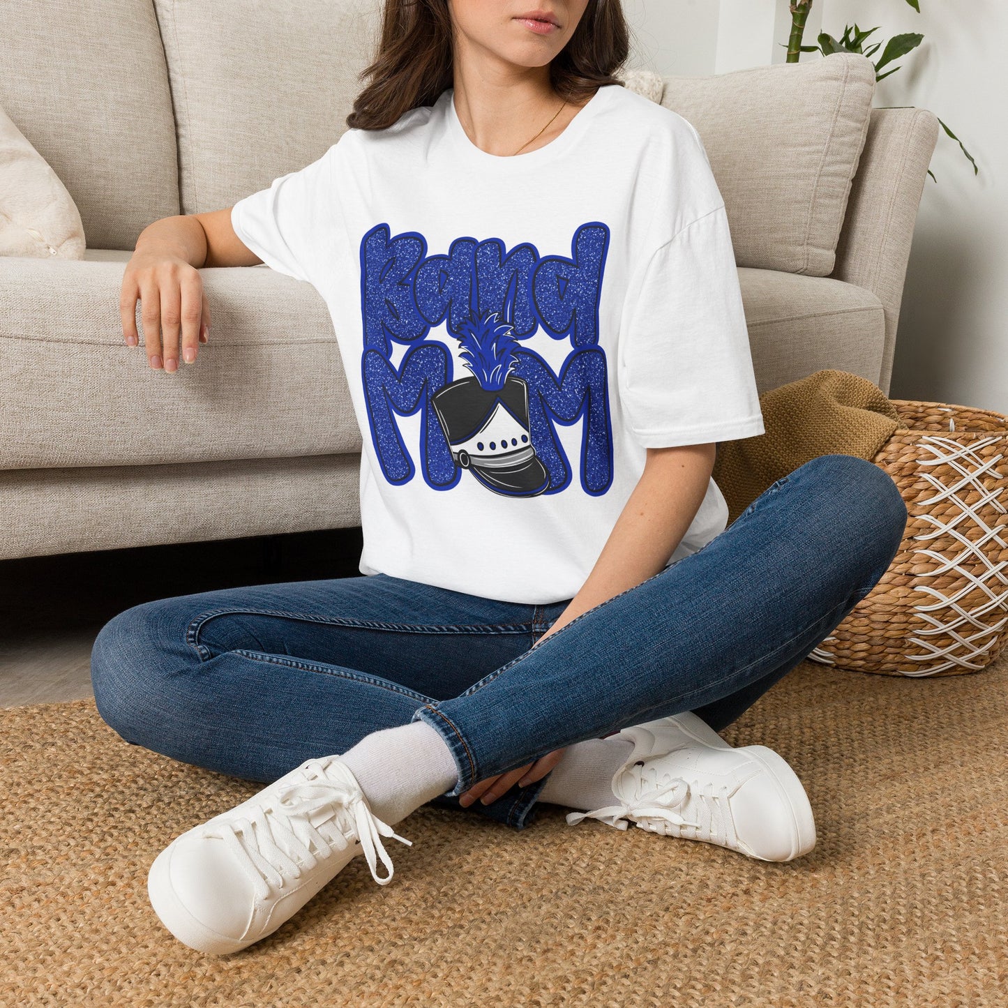 Band Mom Hat Short Sleeve Tee (Gildan)