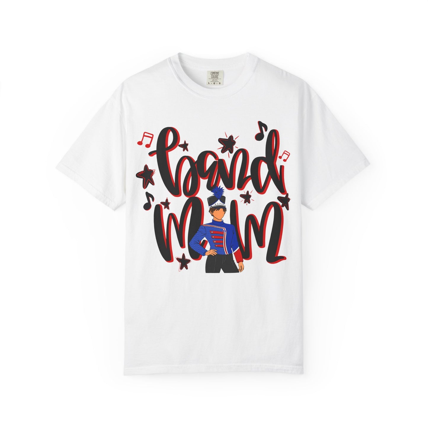 Band Mom Red Boy Short Sleeve Tee (Comfort Colors)