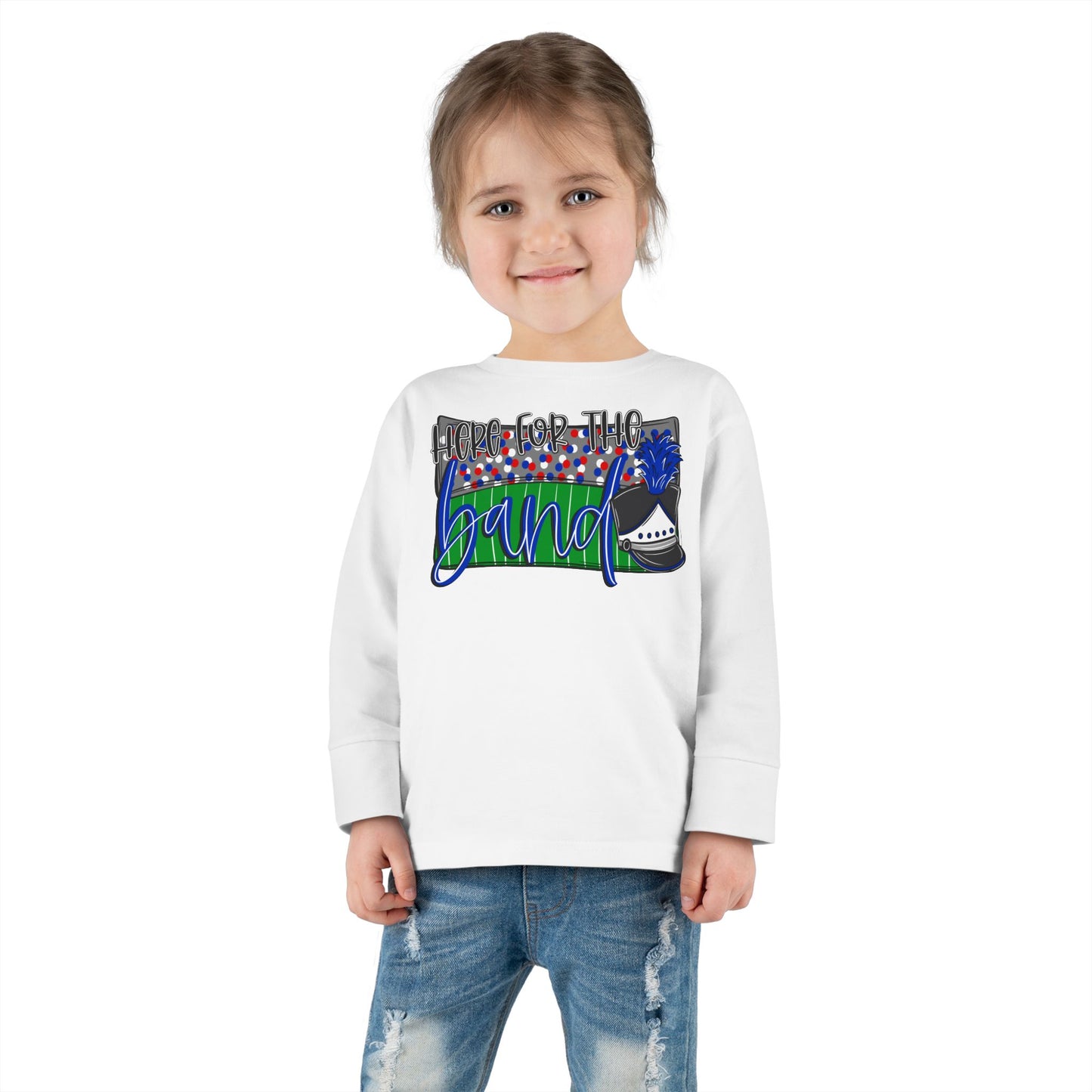 Here For The Band Toddler Long Sleeve Tee