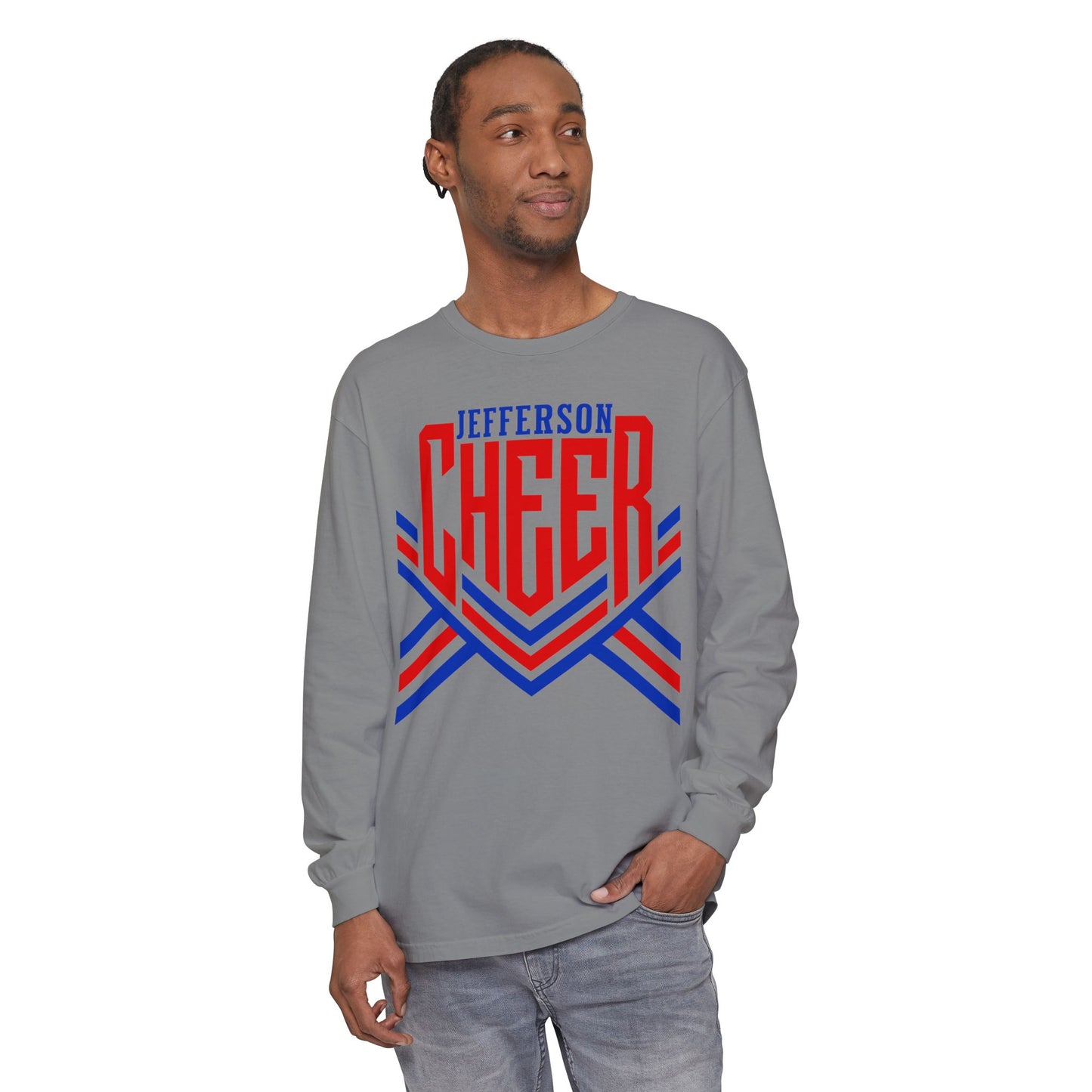 Jefferson Cheer Long Sleeve Tee (Comfort Colors)