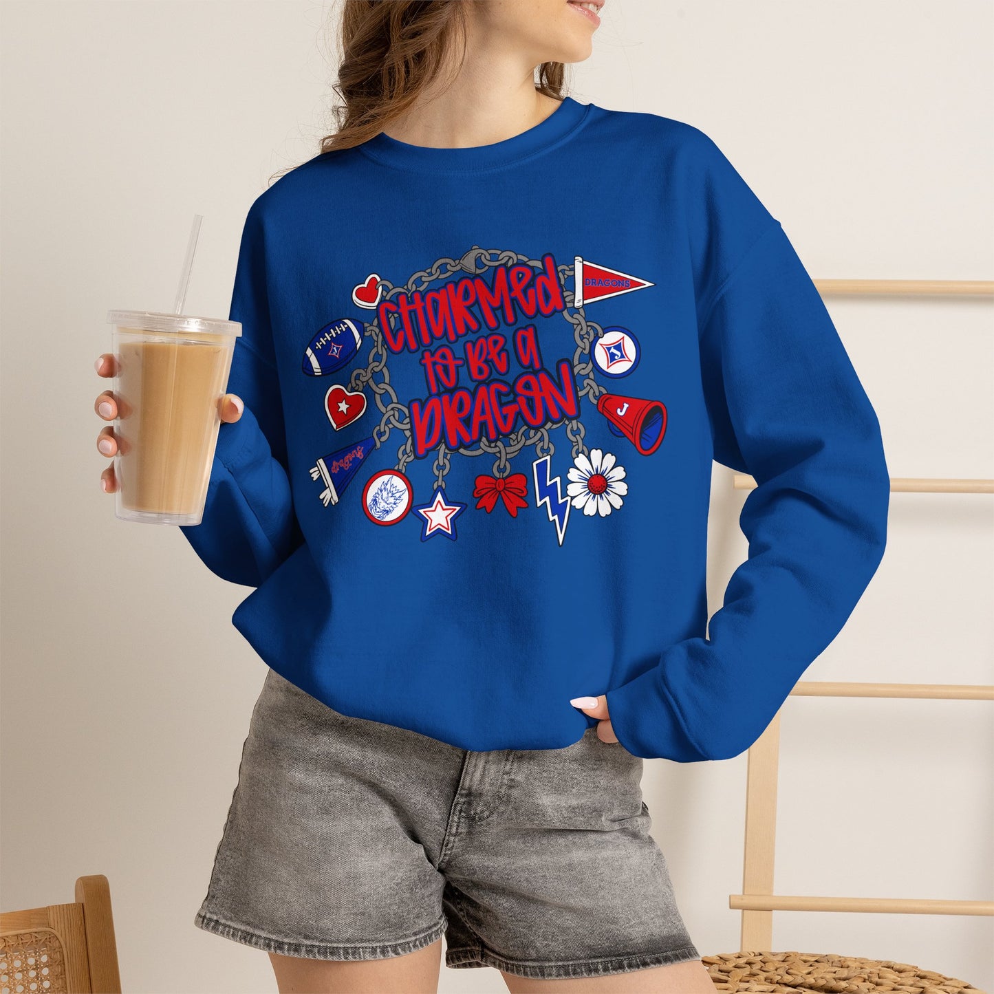 Charmed To Be A Dragon Sweatshirt (Gildan)
