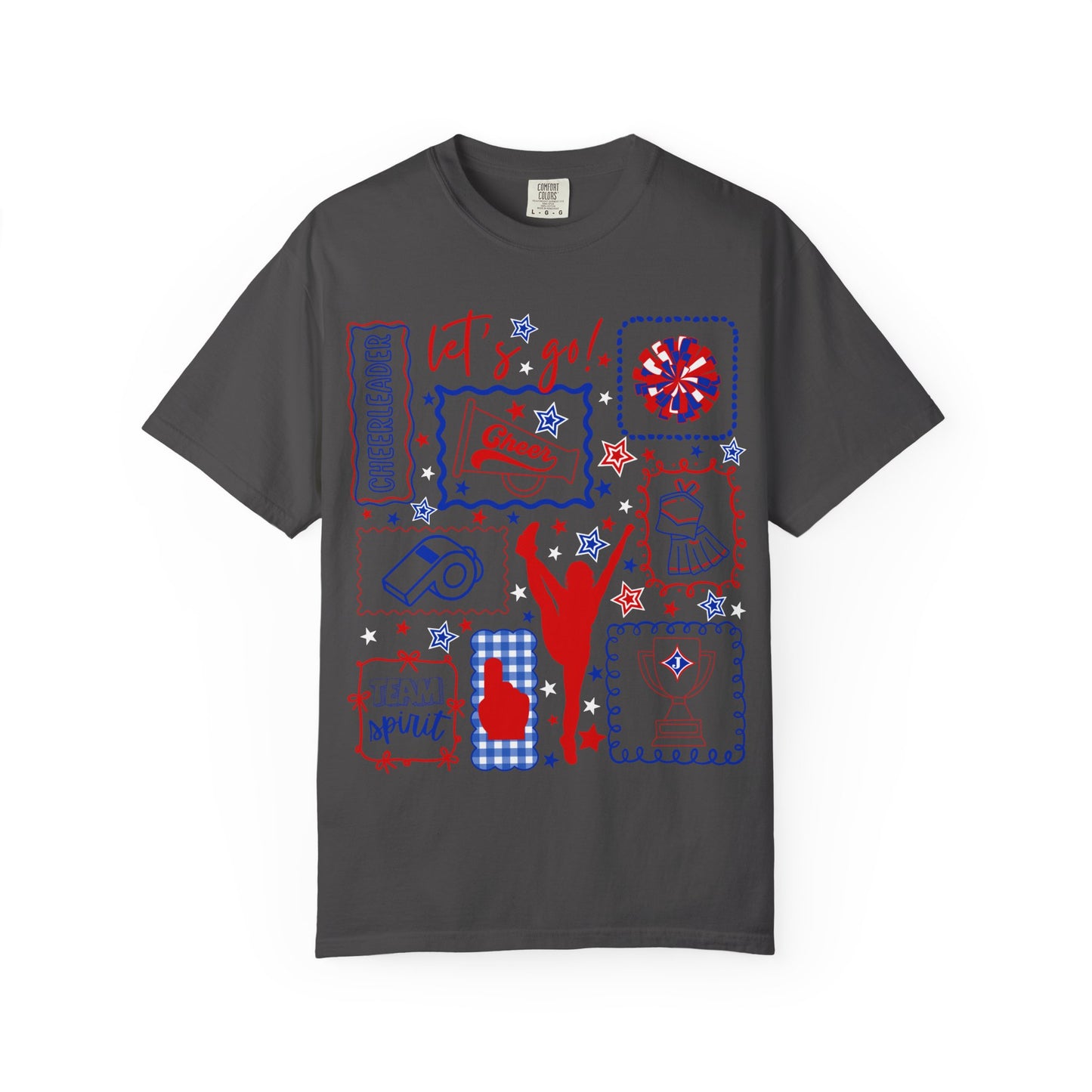 Cheer Icon Grid Short Sleeve Tee (Comfort Colors)