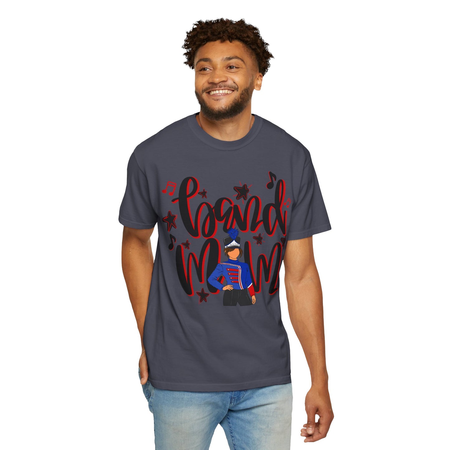 Band Mom Red Girl Short Sleeve Tee (Comfort Colors)