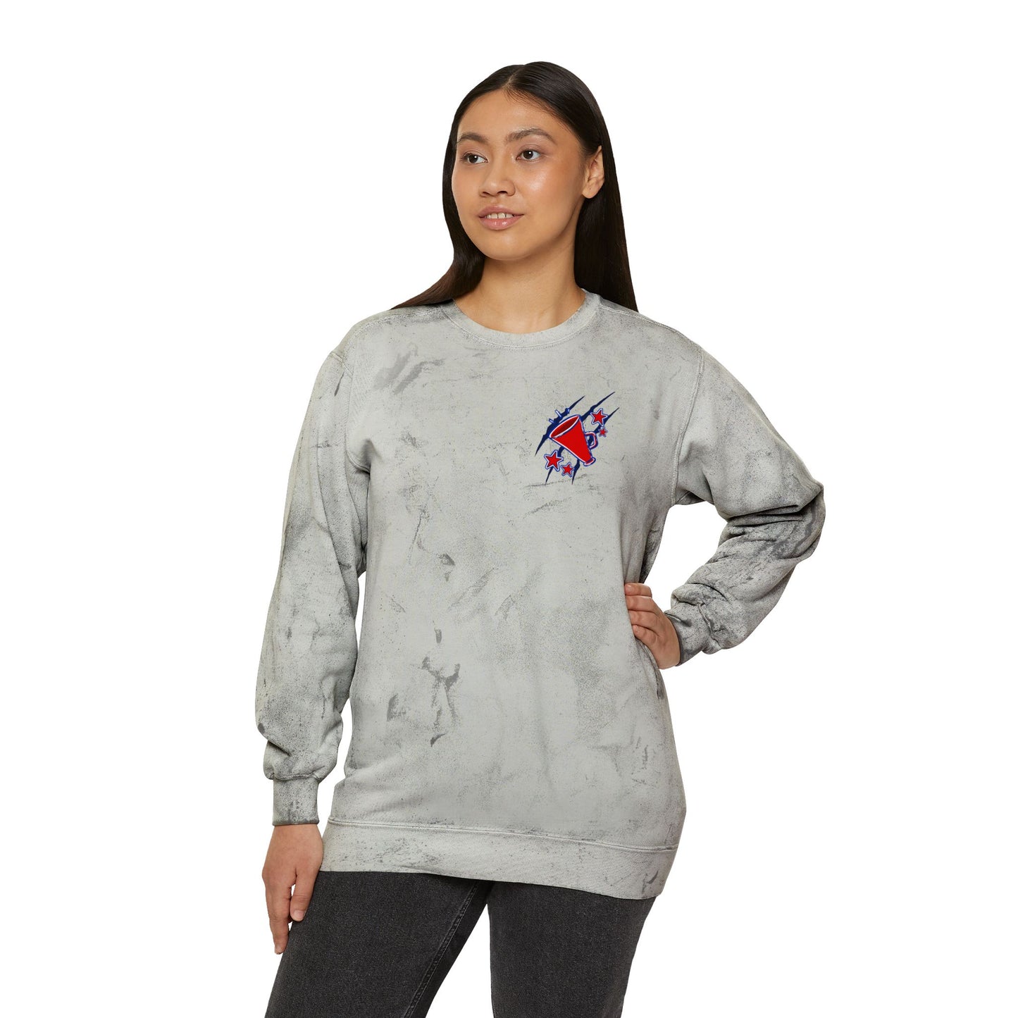 You're GonnaHear Me Roar Cheer Tie Dye Sweatshirt