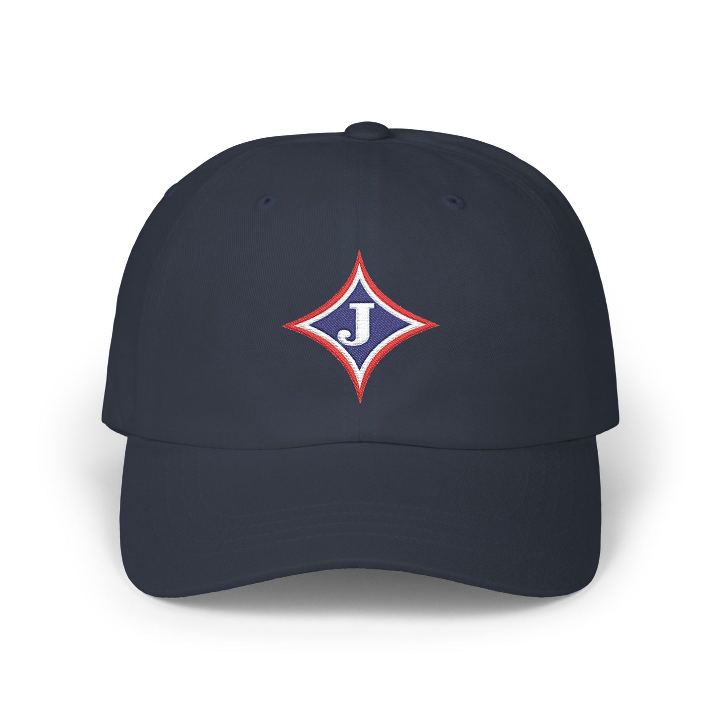 Embroidered Diamond 'J' Classic Dad Cap