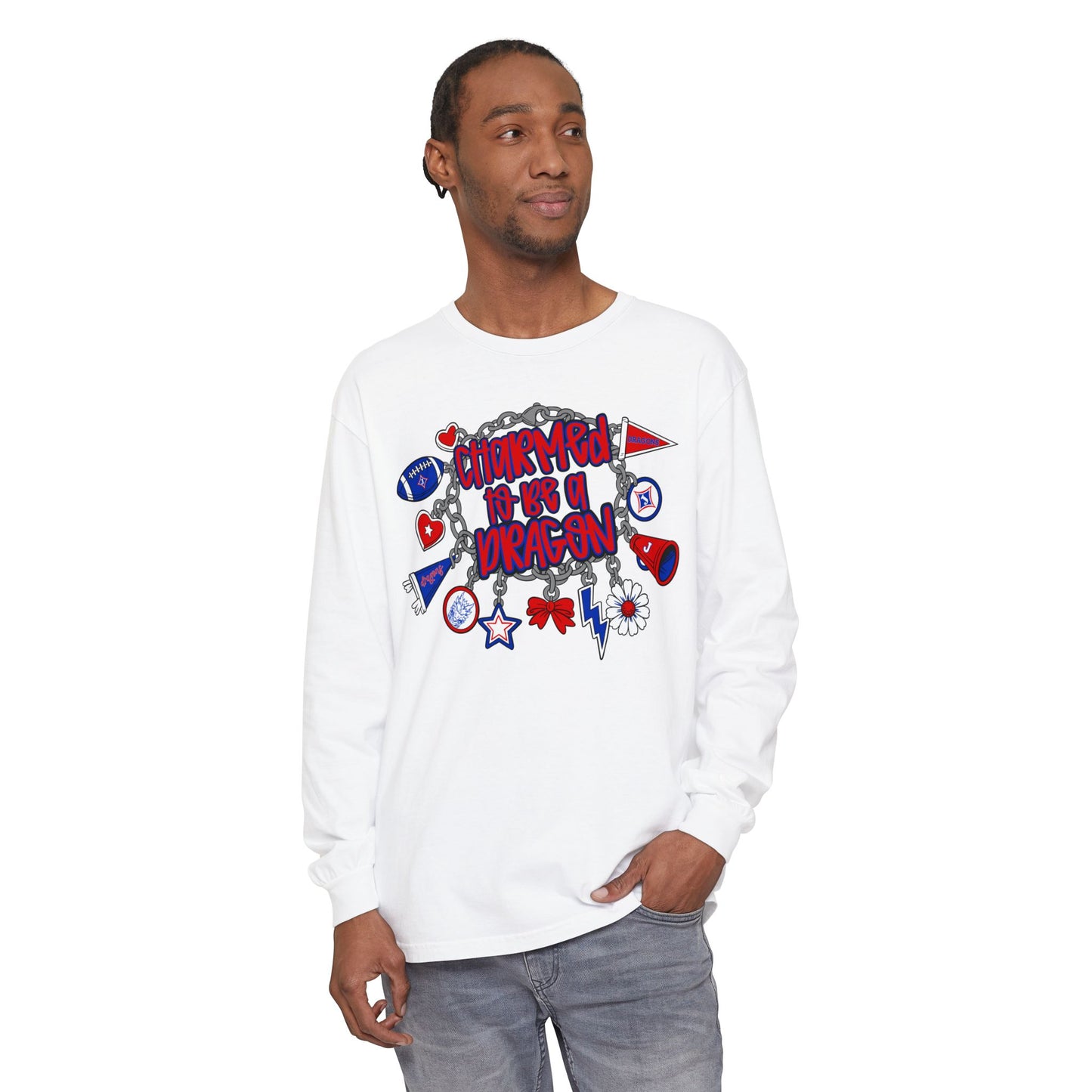 Charmed To Be A Dragon Long Sleeve Tee (Comfort Colors)