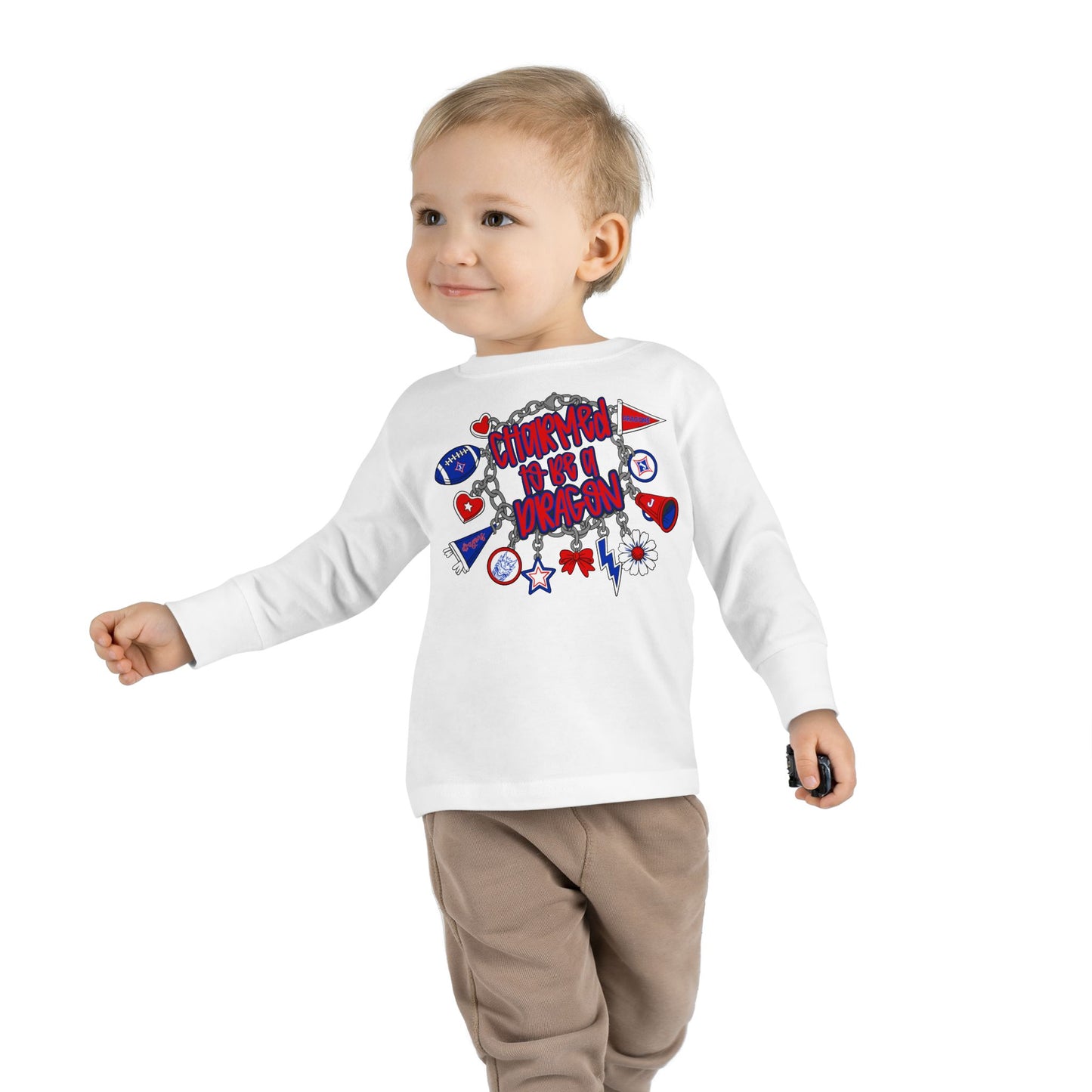 Charmed To Be A Dragon Toddler Long Sleeve Tee