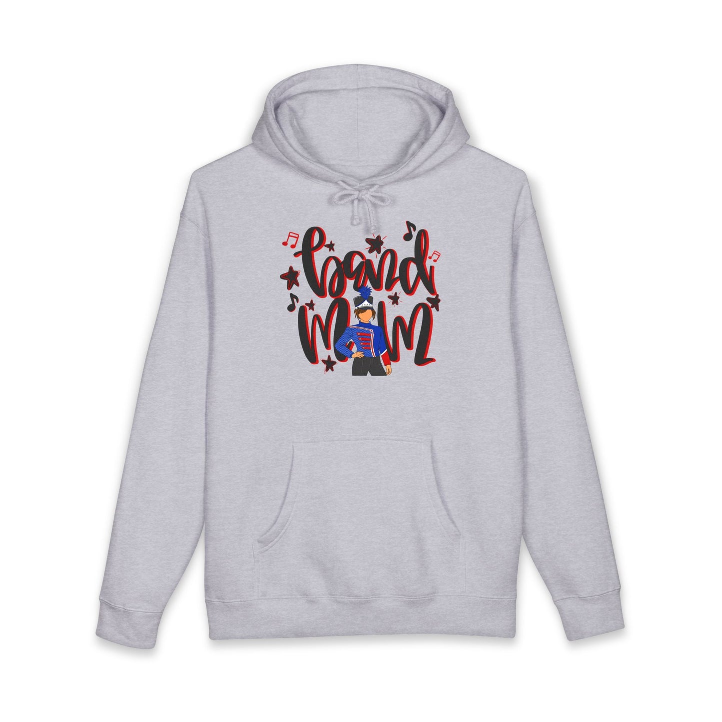 Band Mom Red Girl Hoodie (Independent Trading Co)
