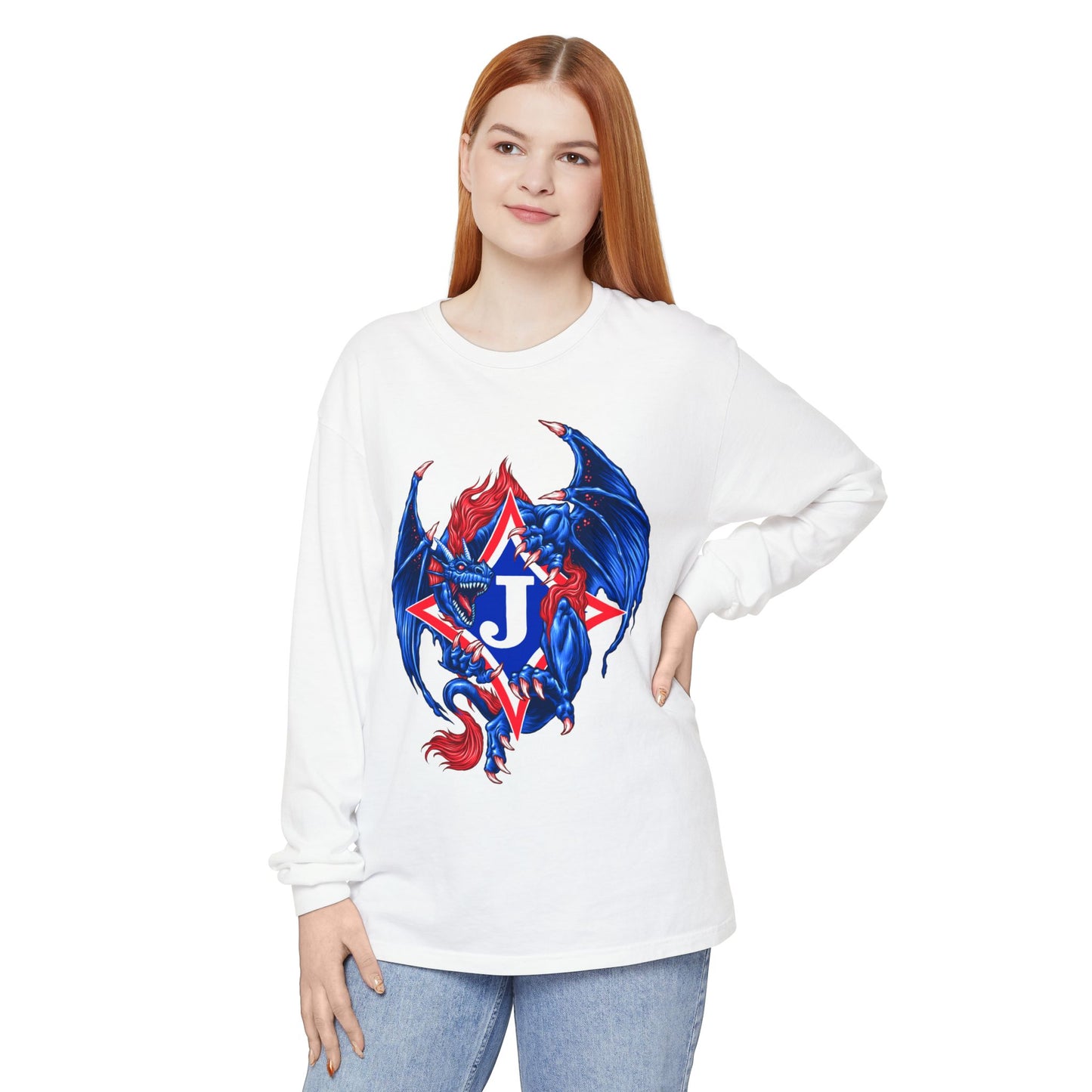 Exclusive Dragon J Long Sleeve Tee (Comfort Colors)