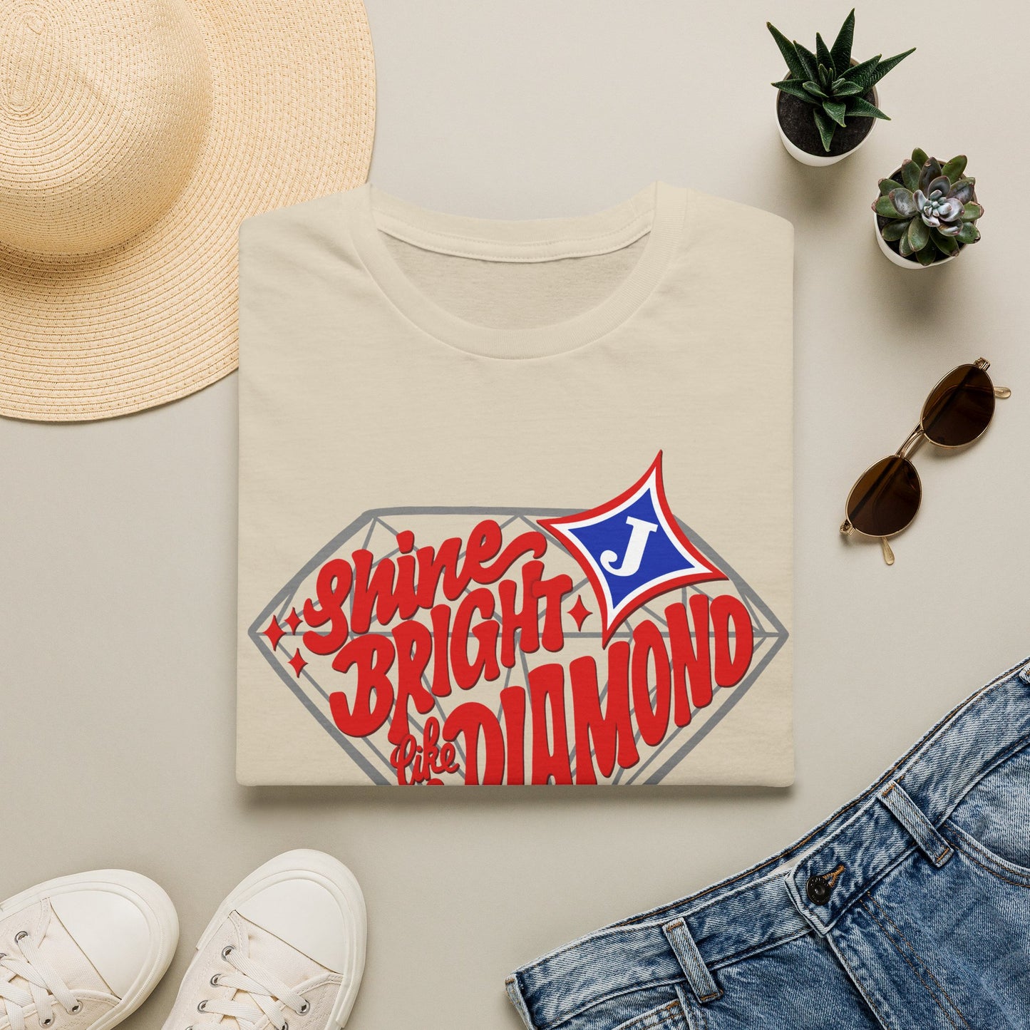 Shine Bright Like A Diamond Short Sleeve Tee (Gildan)