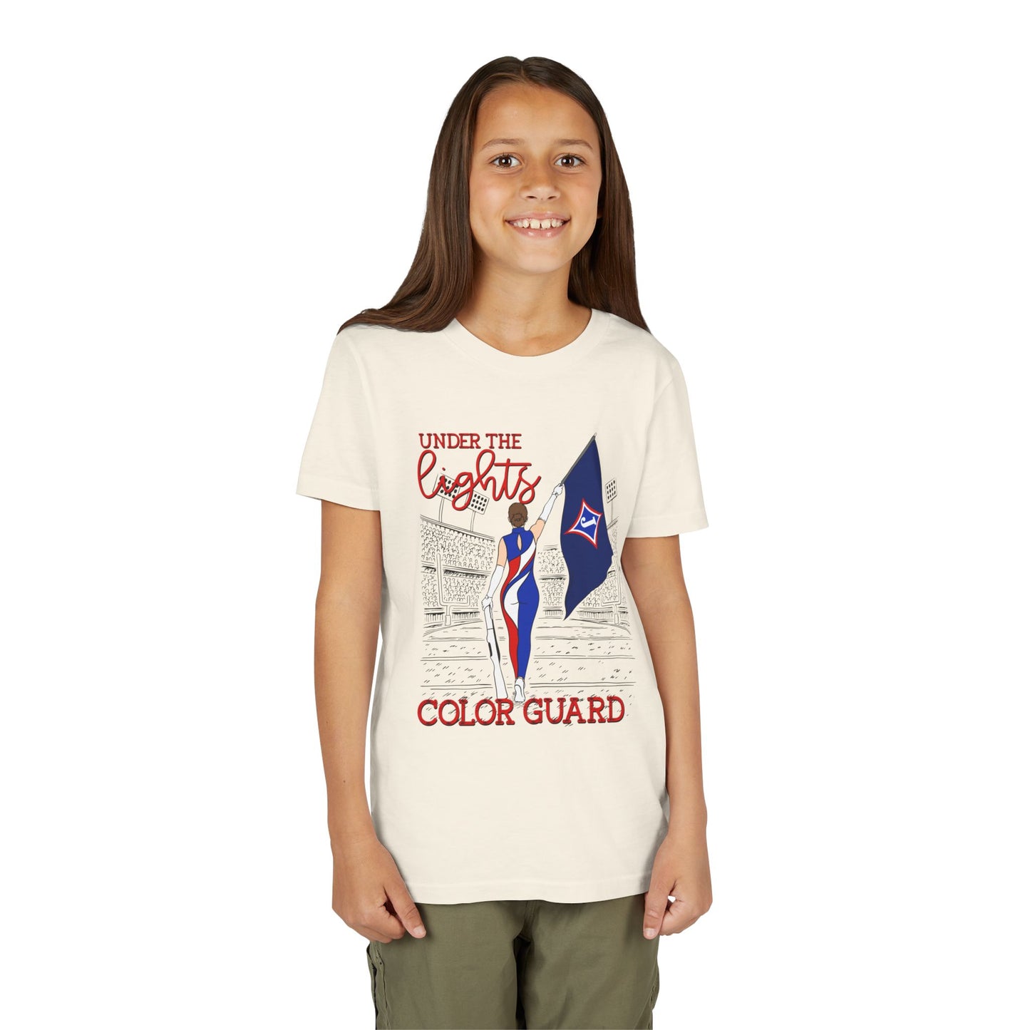 Under The Lights Color Guard Youth Short Sleeve Tee