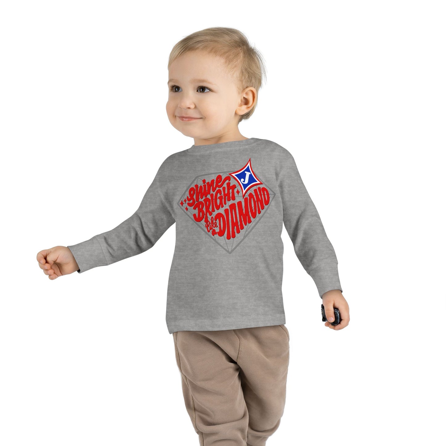 Shine Bright Like A Diamond Toddler Long Sleeve Tee