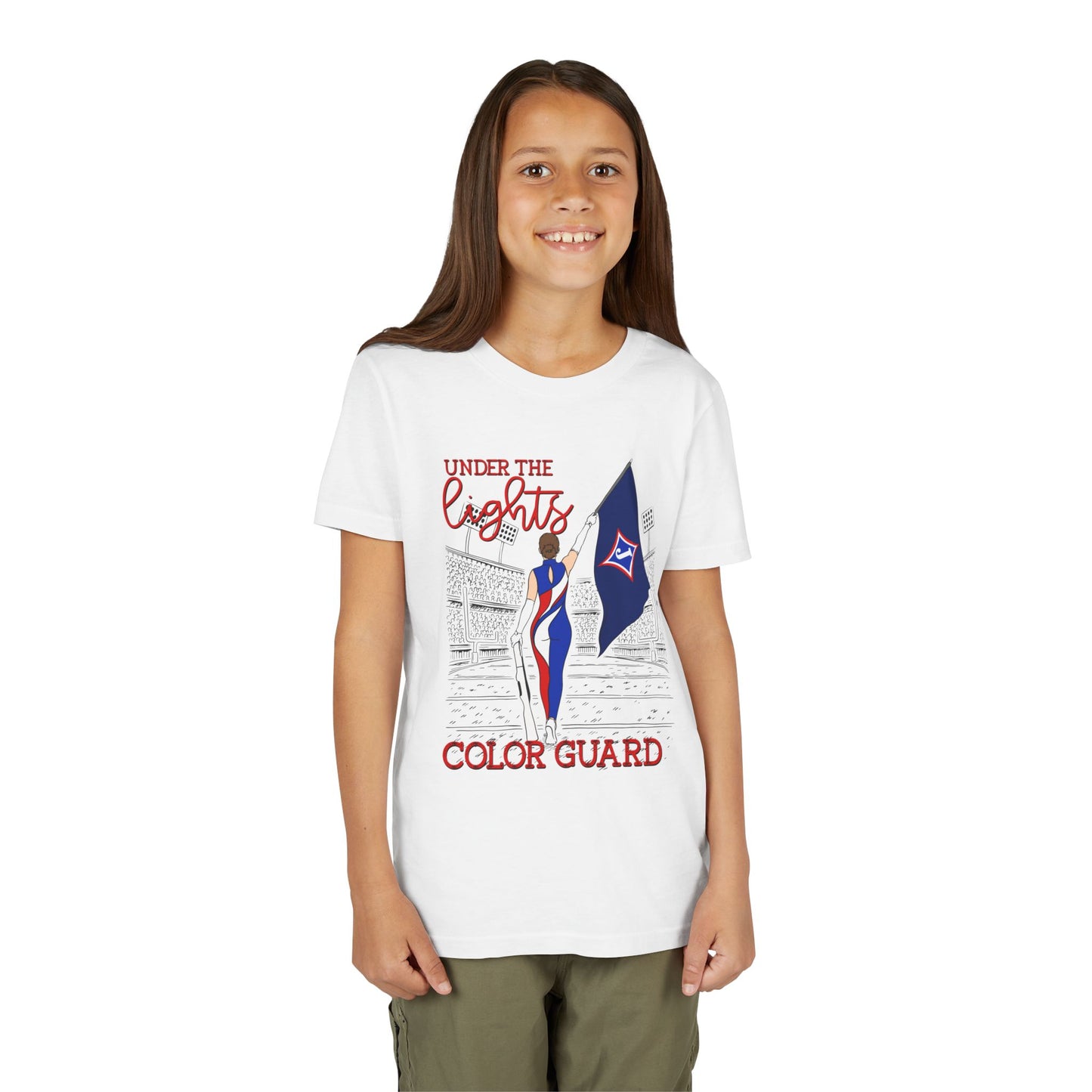 Under The Lights Color Guard Youth Short Sleeve Tee