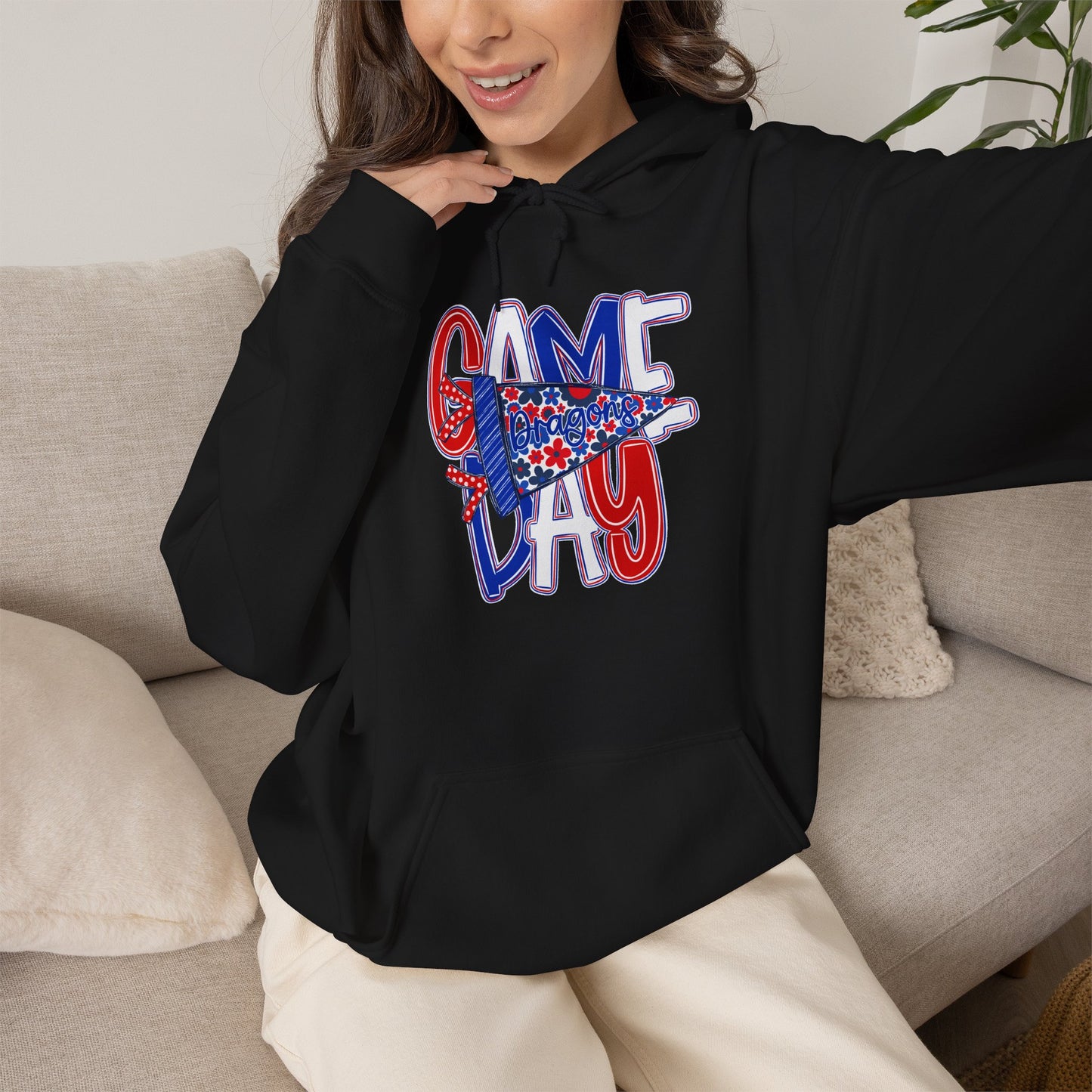 Game Day Dragons Unisex Hoodie (Gildan)