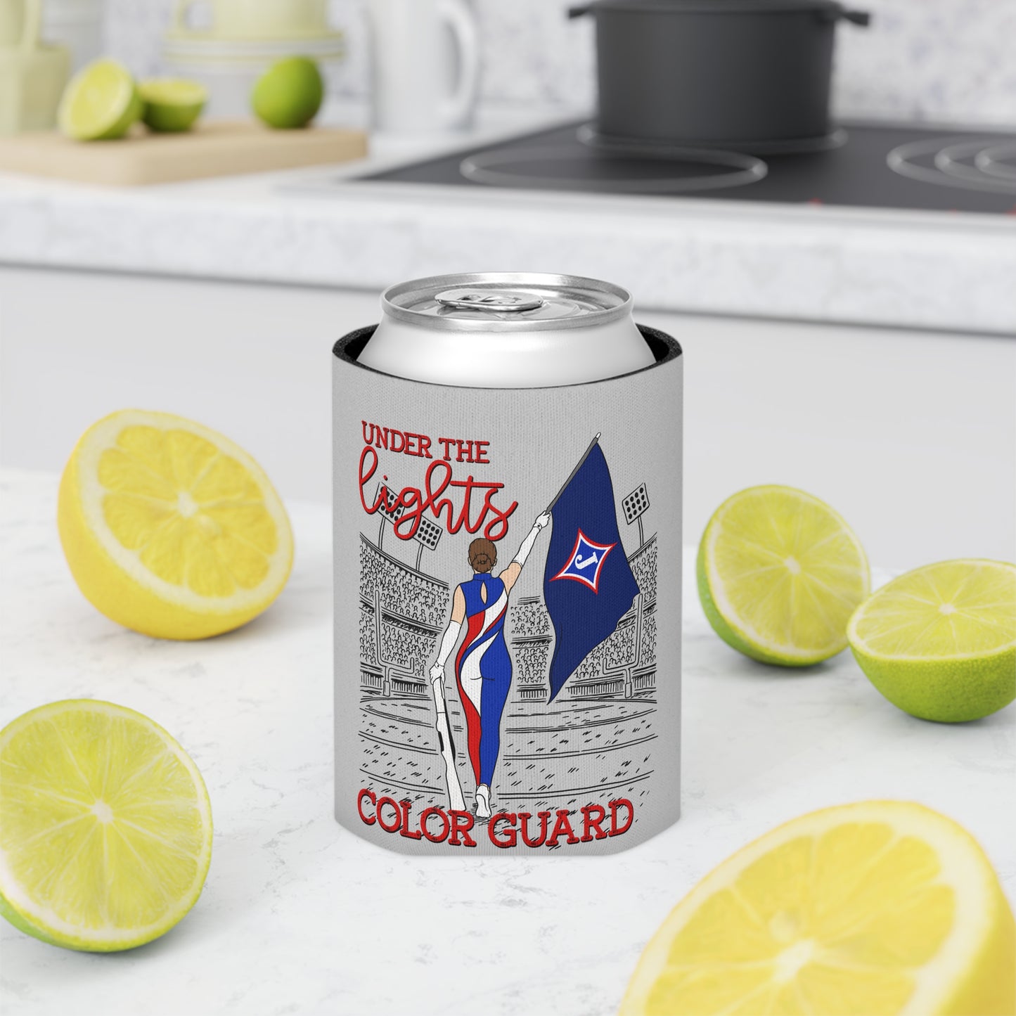 Under The Lights Color Guard Can Cooler