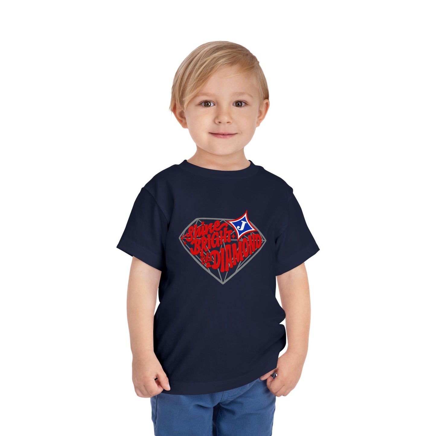 Shine Bright Like A Diamond Toddler Short Sleeve Tee