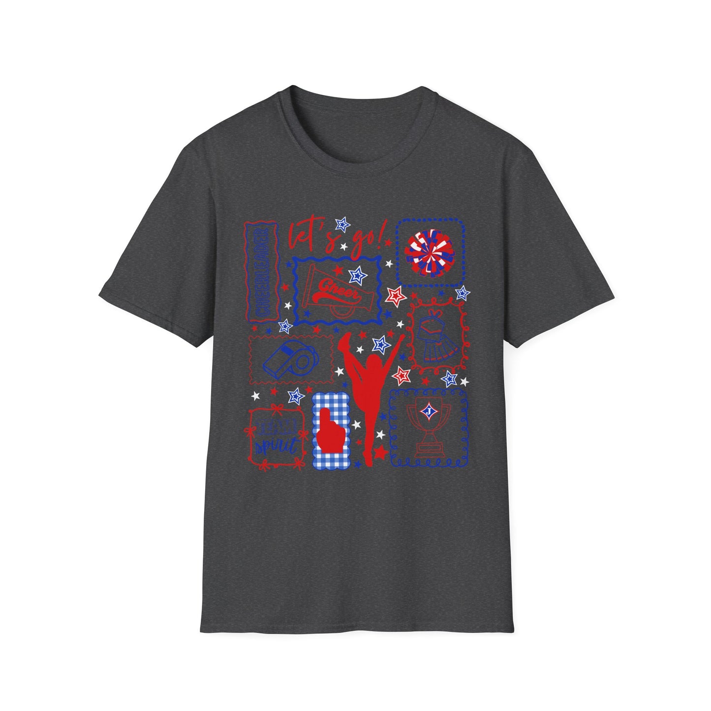 Cheer Icon Grid Short Sleeve Tee (Gildan)