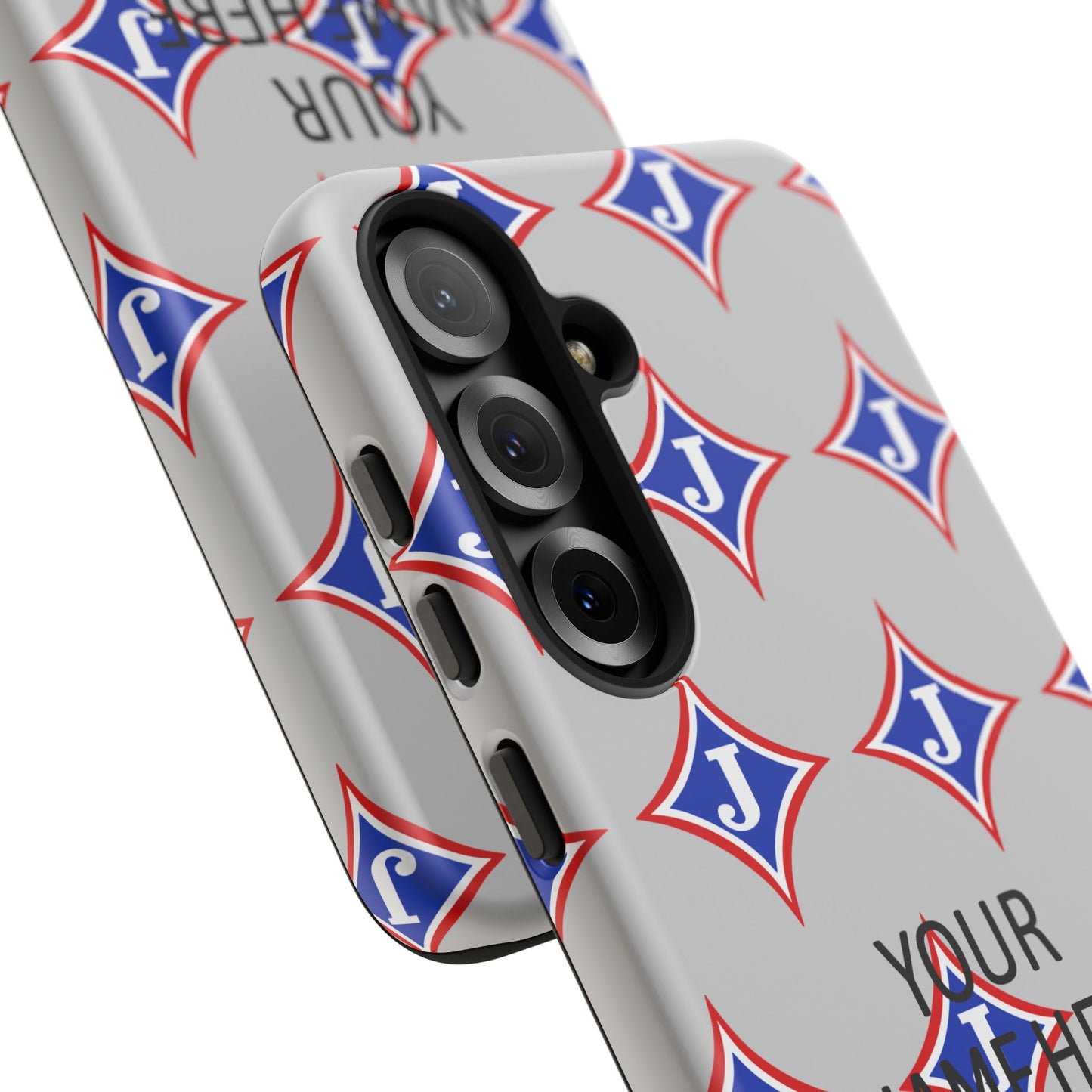 Jefferson J Diamond Personalized Tough Phone Case (Add Your Name)
