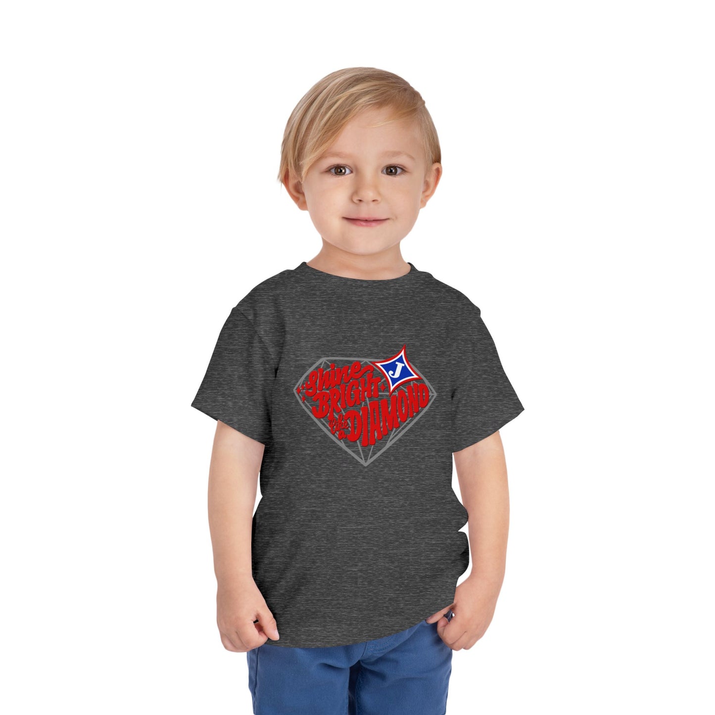 Shine Bright Like A Diamond Toddler Short Sleeve Tee