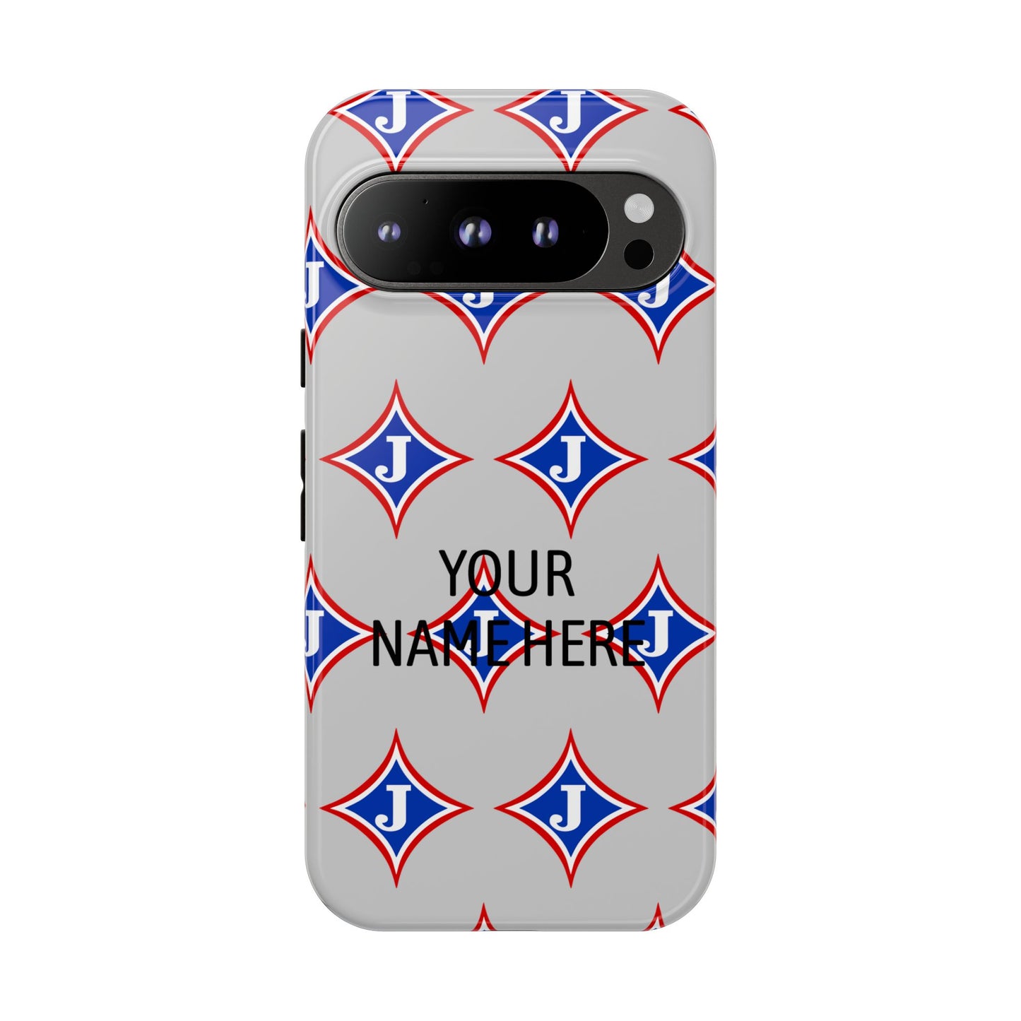 Jefferson J Diamond Personalized Tough Phone Case (Add Your Name)