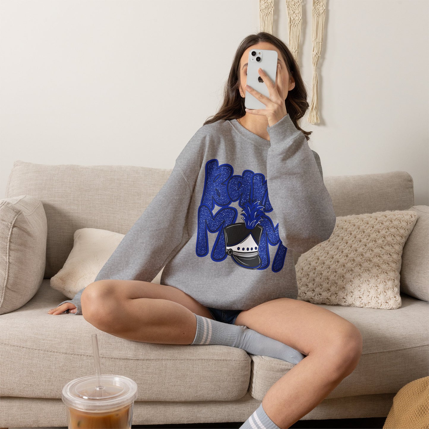 Band Mom Hat Sweatshirt (Gildan)