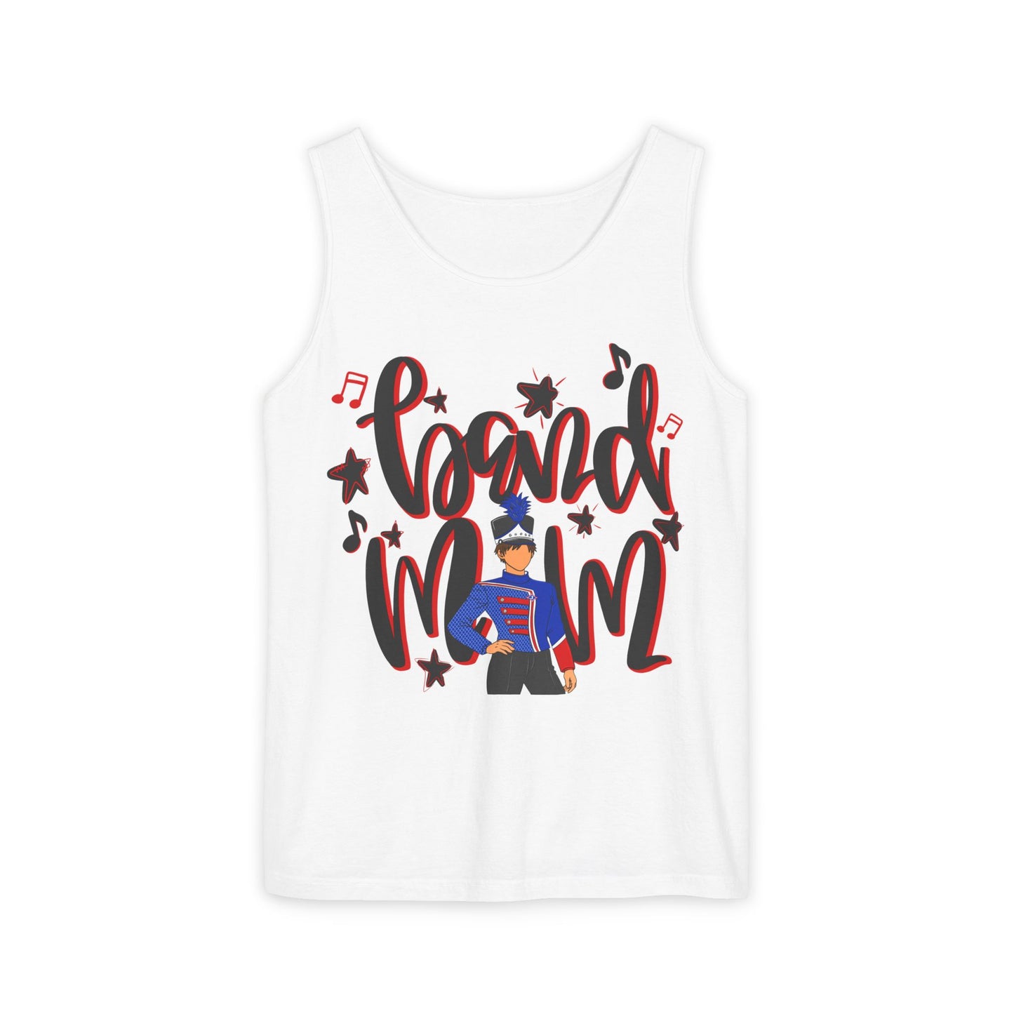 Band Mom Red Boy UnisexTank Top (Comfort Colors)