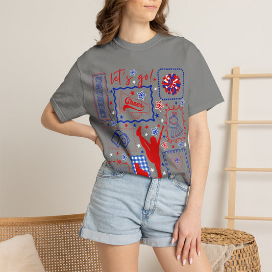 Cheer Icon Grid Short Sleeve Tee (Comfort Colors)