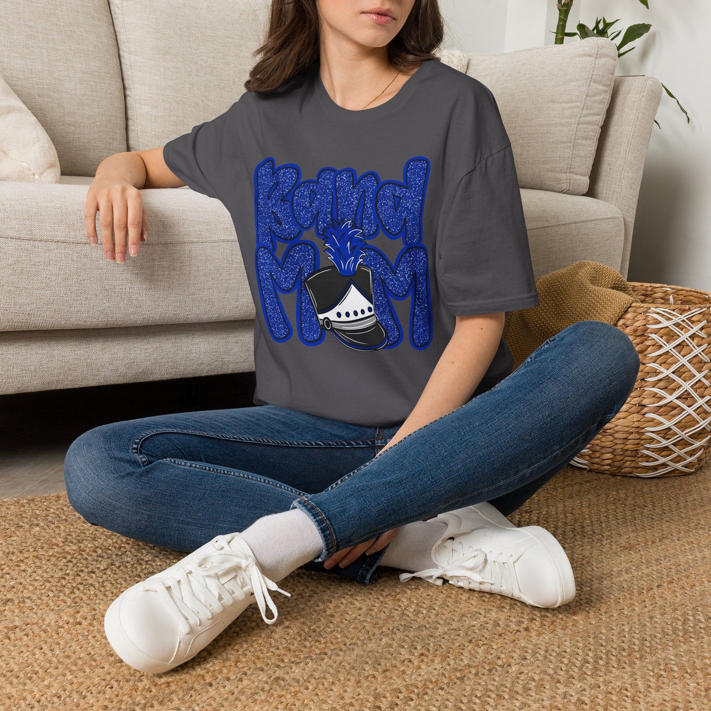 Band Mom Hat Short Sleeve Tee (Gildan)