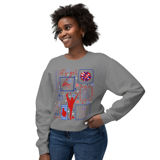 Cheer Icon Grid Sweatshirt (Comfort Colors)
