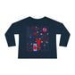 Cheer Icon Grid Toddler Long Sleeve Tee