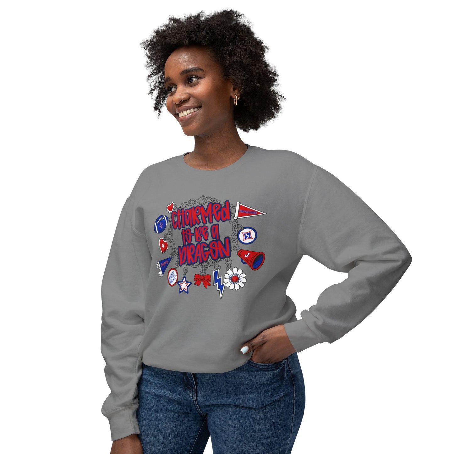 Charmed To Be A Dragon Sweatshirt (Comfort Colors)