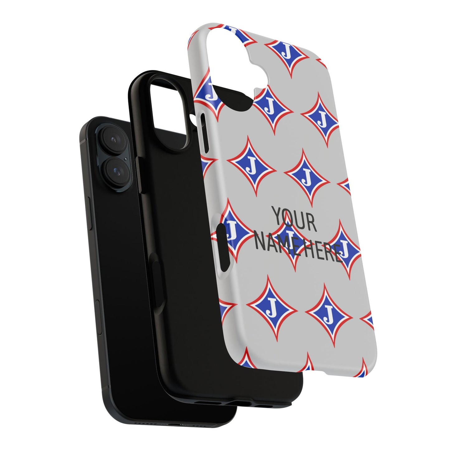 Jefferson J Diamond Personalized Tough Phone Case (Add Your Name)
