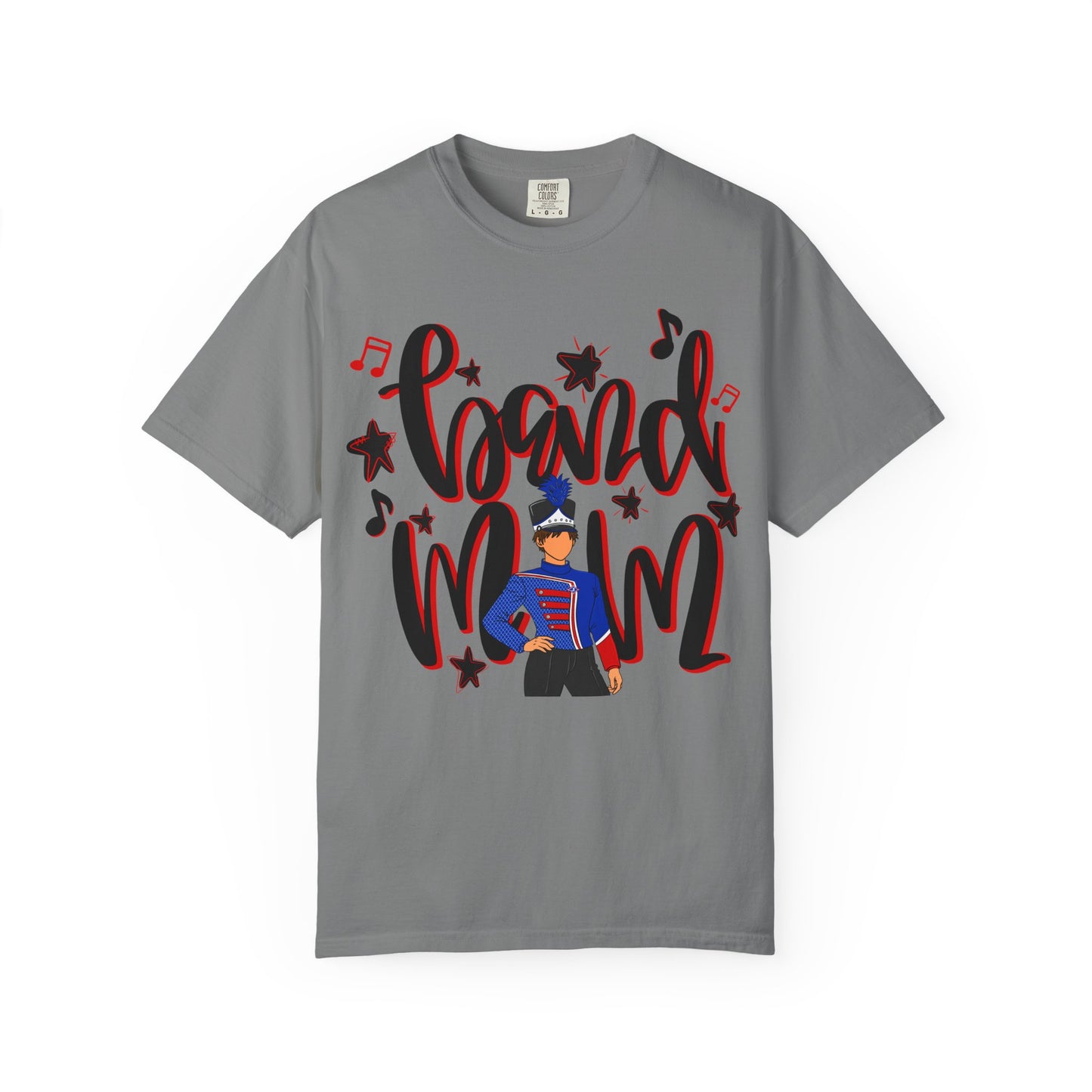 Band Mom Red Boy Short Sleeve Tee (Comfort Colors)