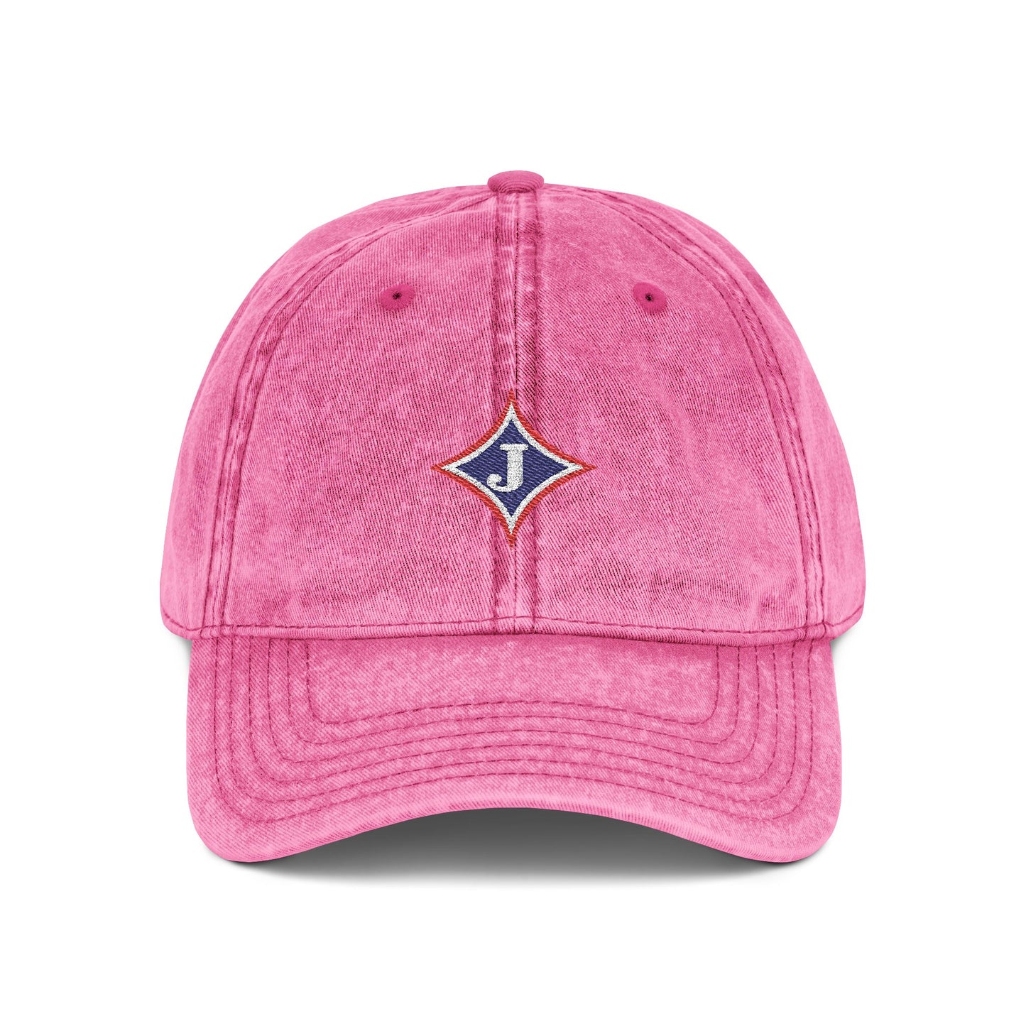Jefferson J Diamond Vintage Embroidered Baseball Cap
