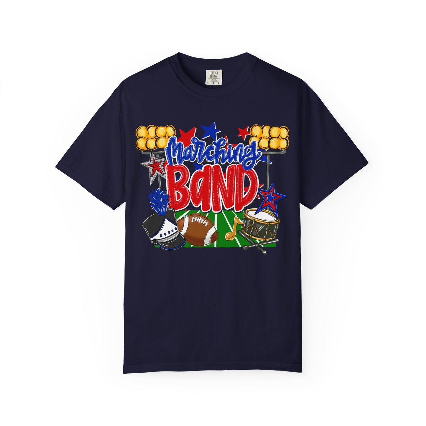 Marching Band Comfort Colors Short Sleeve Tee