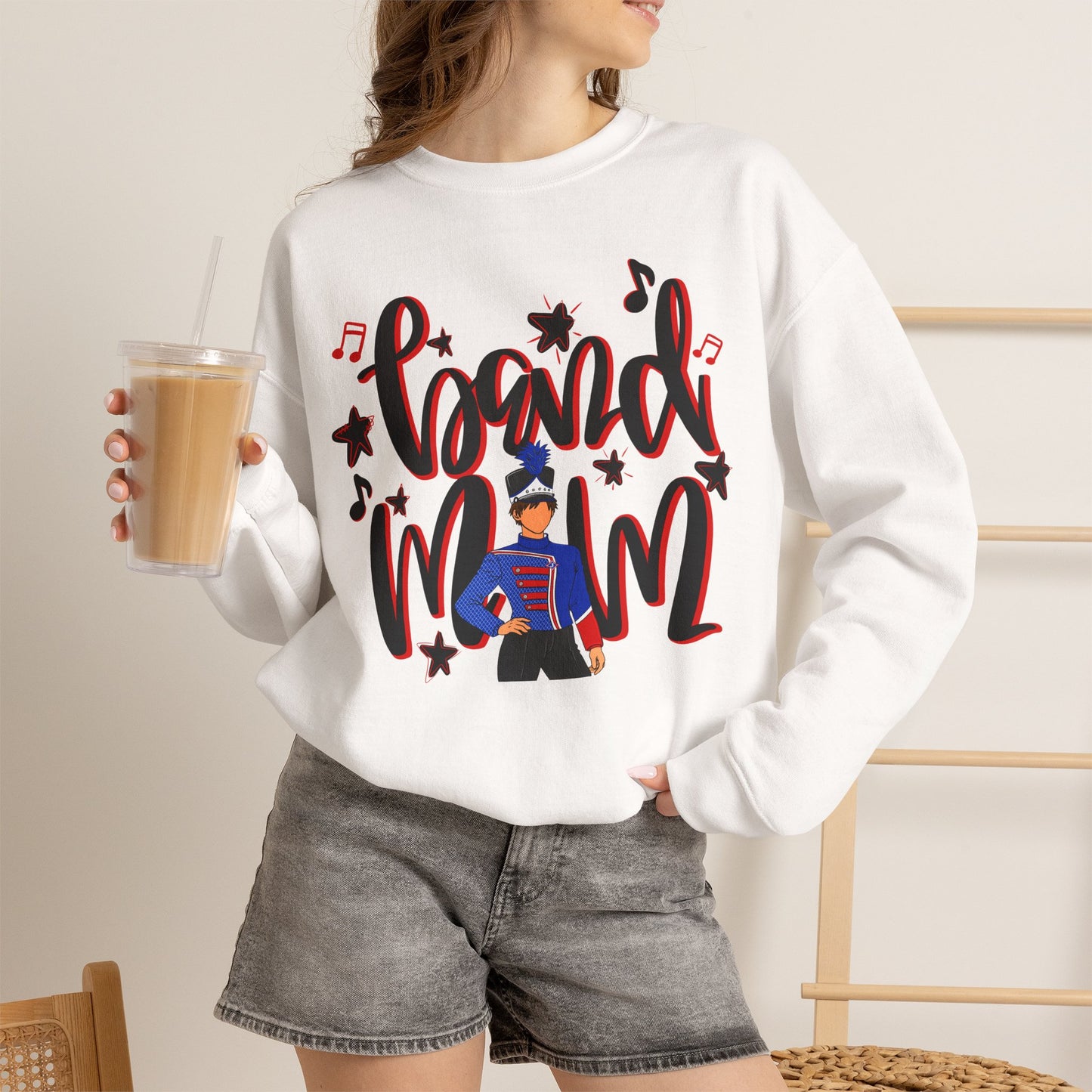 Band Mom Red Boy Sweatshirt (Gildan)