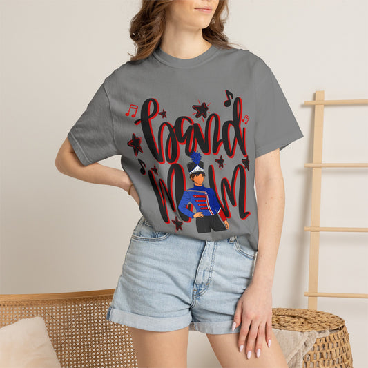 Band Mom Red Boy Short Sleeve Tee (Comfort Colors)