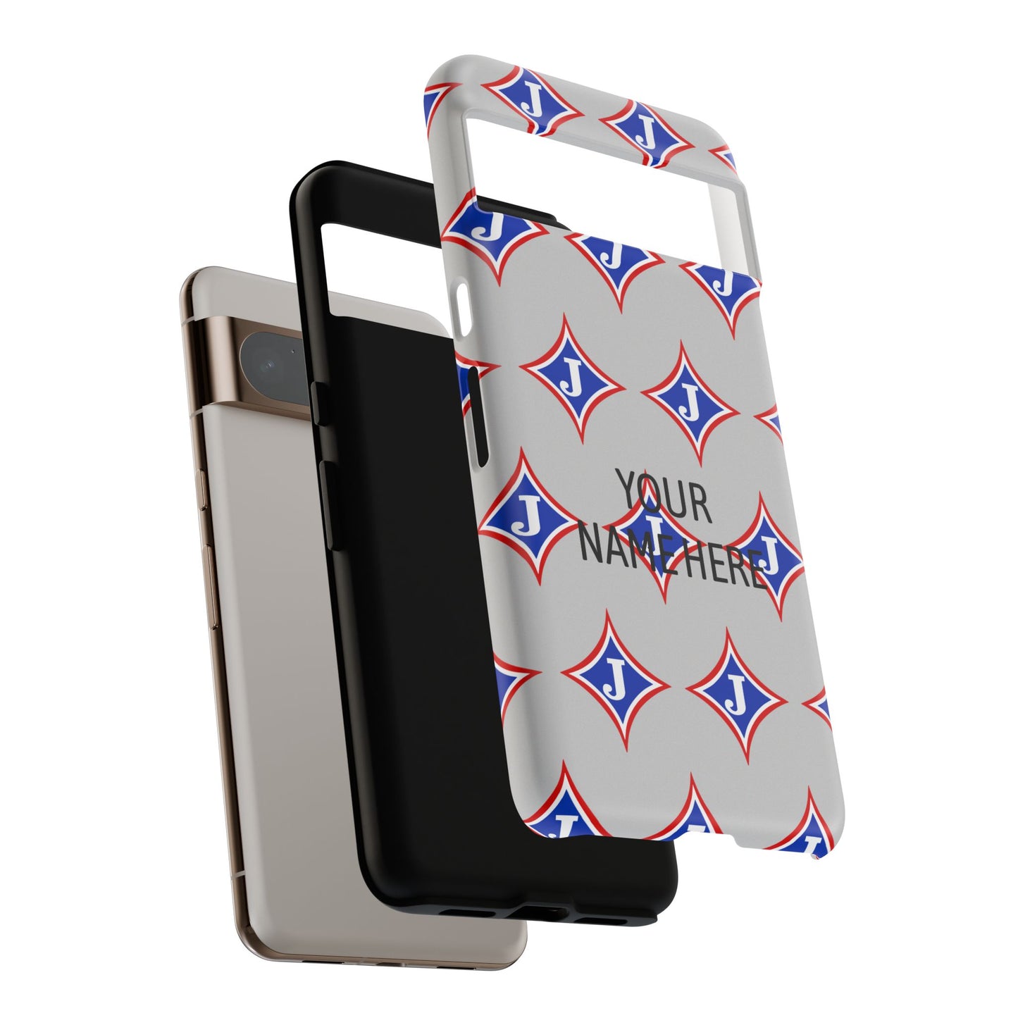Jefferson J Diamond Personalized Tough Phone Case (Add Your Name)